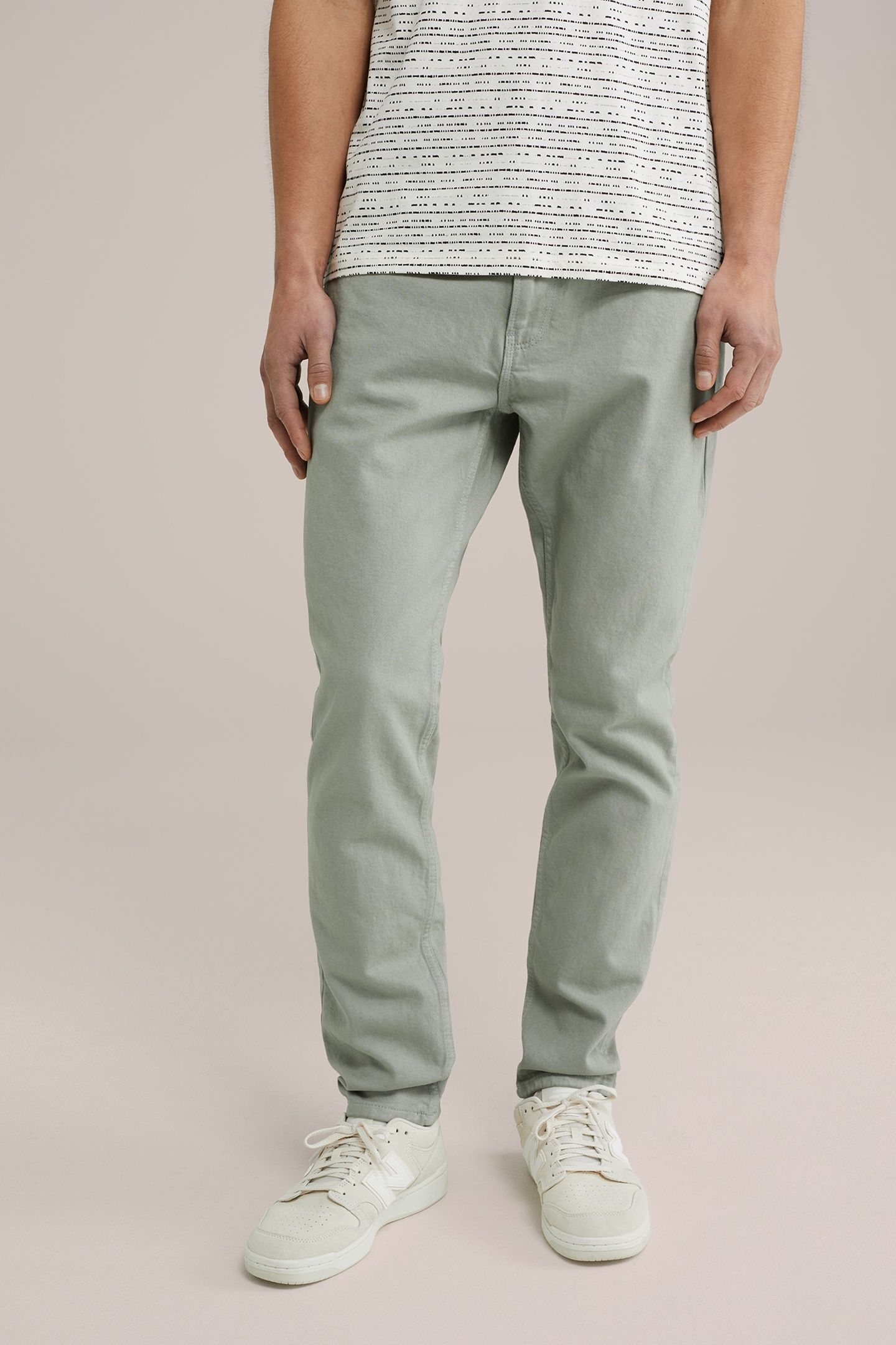 5-POCKET MID WAIST PASTEL GREEN 9