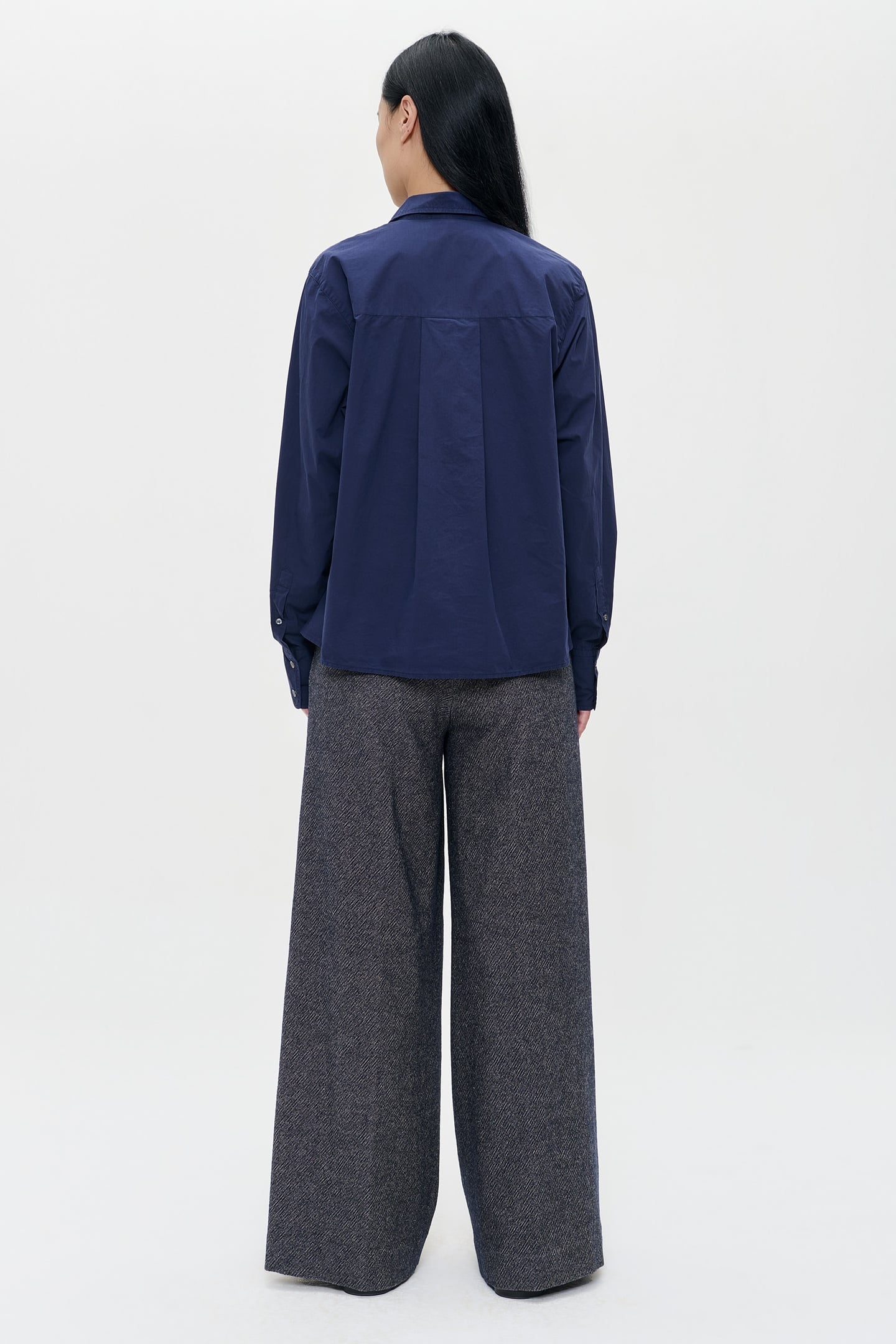 POPLIN BOXY SHIRT MIDNIGHT BLUE 3