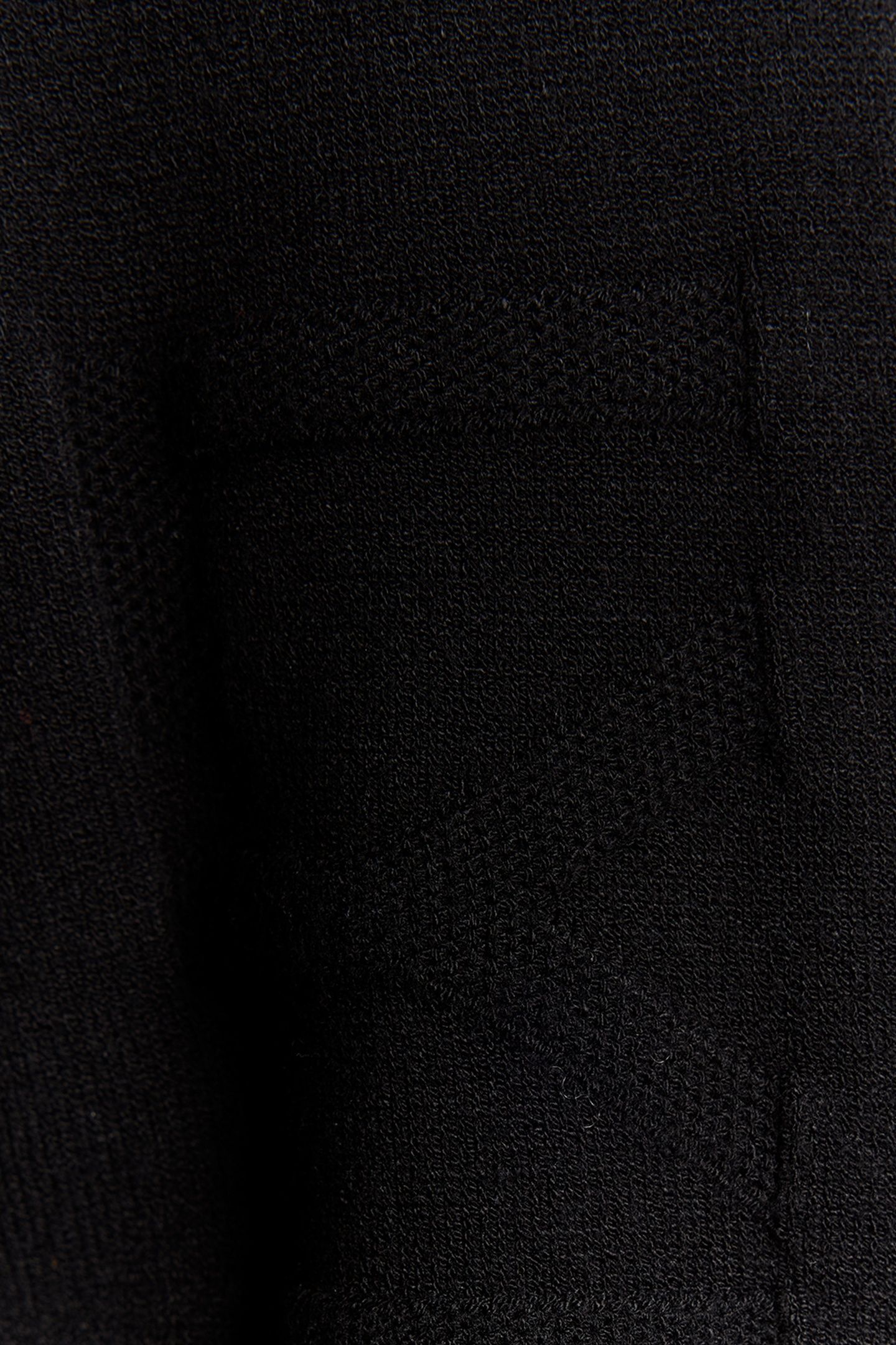 MESH LOGO CREW NECK JUMPER JET BLACK 3