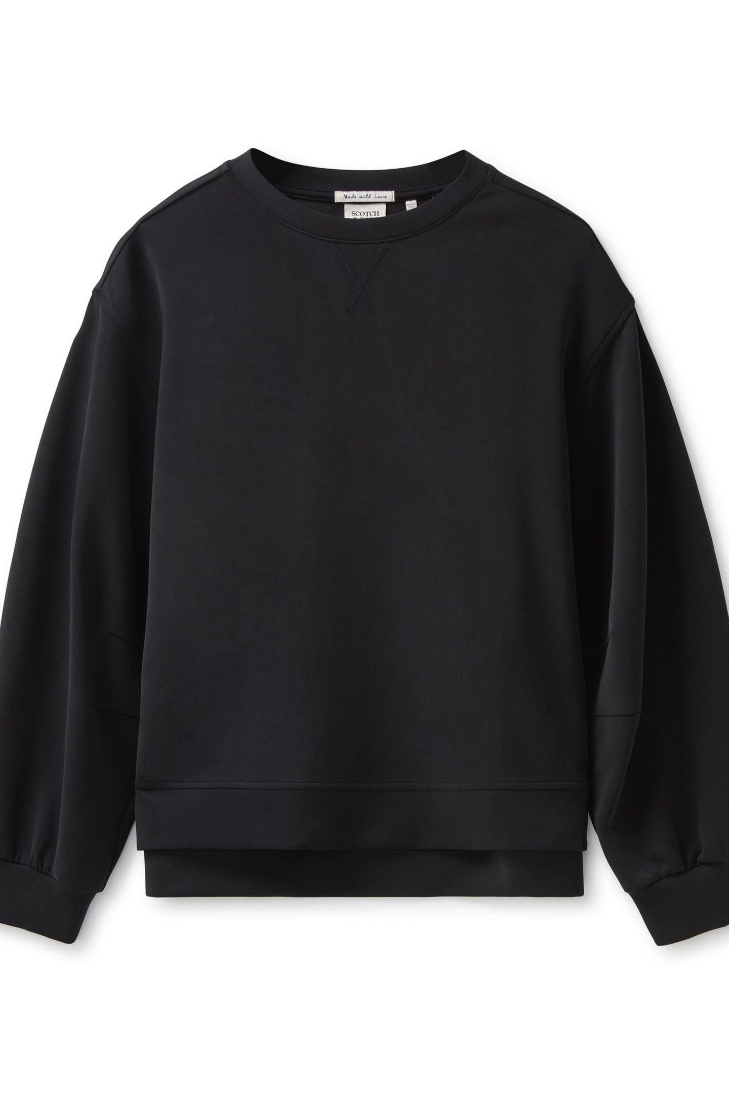 CREW NECK PULLOVER BLACK 5