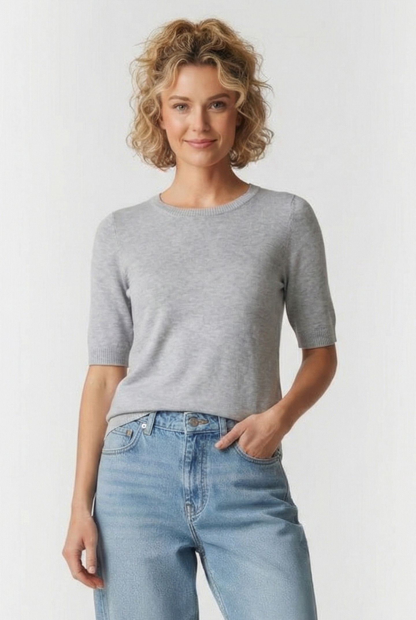 S.OLIVER PULLOVER LIGHT GREY 1