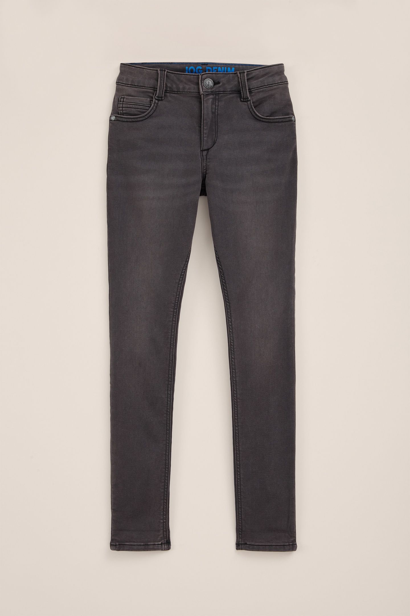 5-POCKET MID WAIST DARK GREY 9