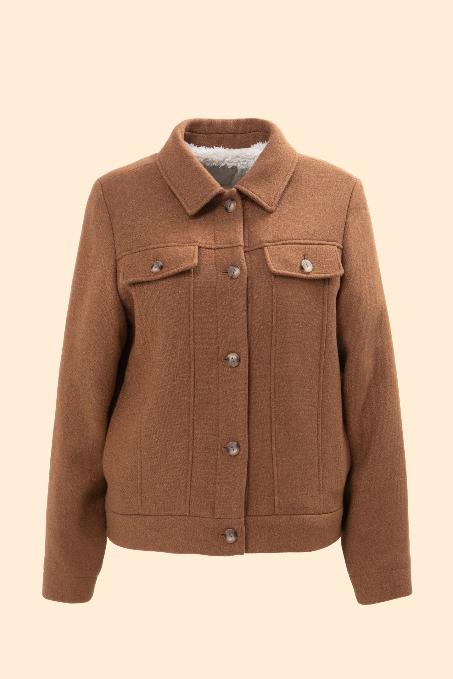 SHORT CAMEL FUR COAT CAMEL 4