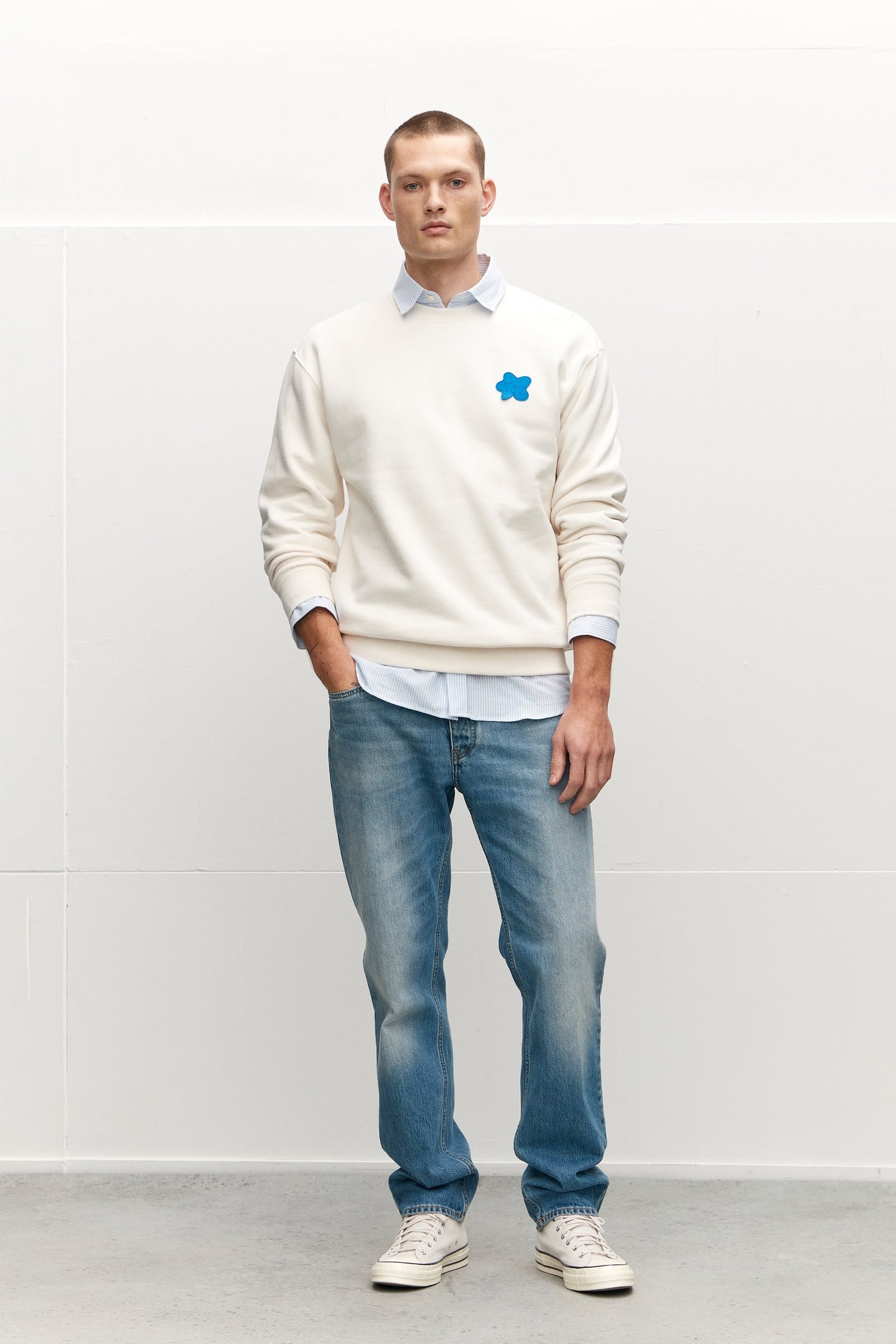 LPATCH SWEATER OFF WHITE 2