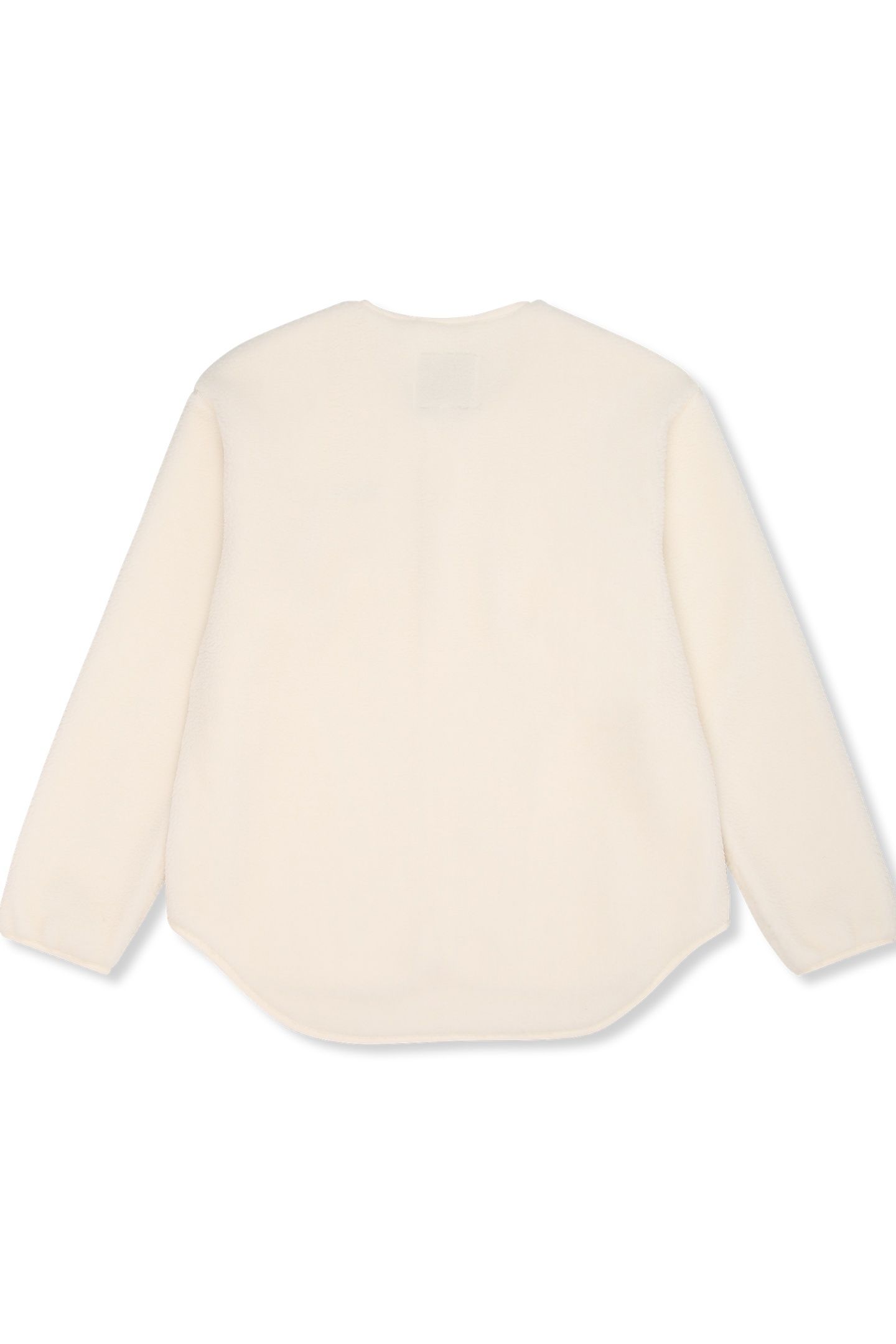 CASSIANO RELAXED TEDDY FLEECE JACKET EGRET 4