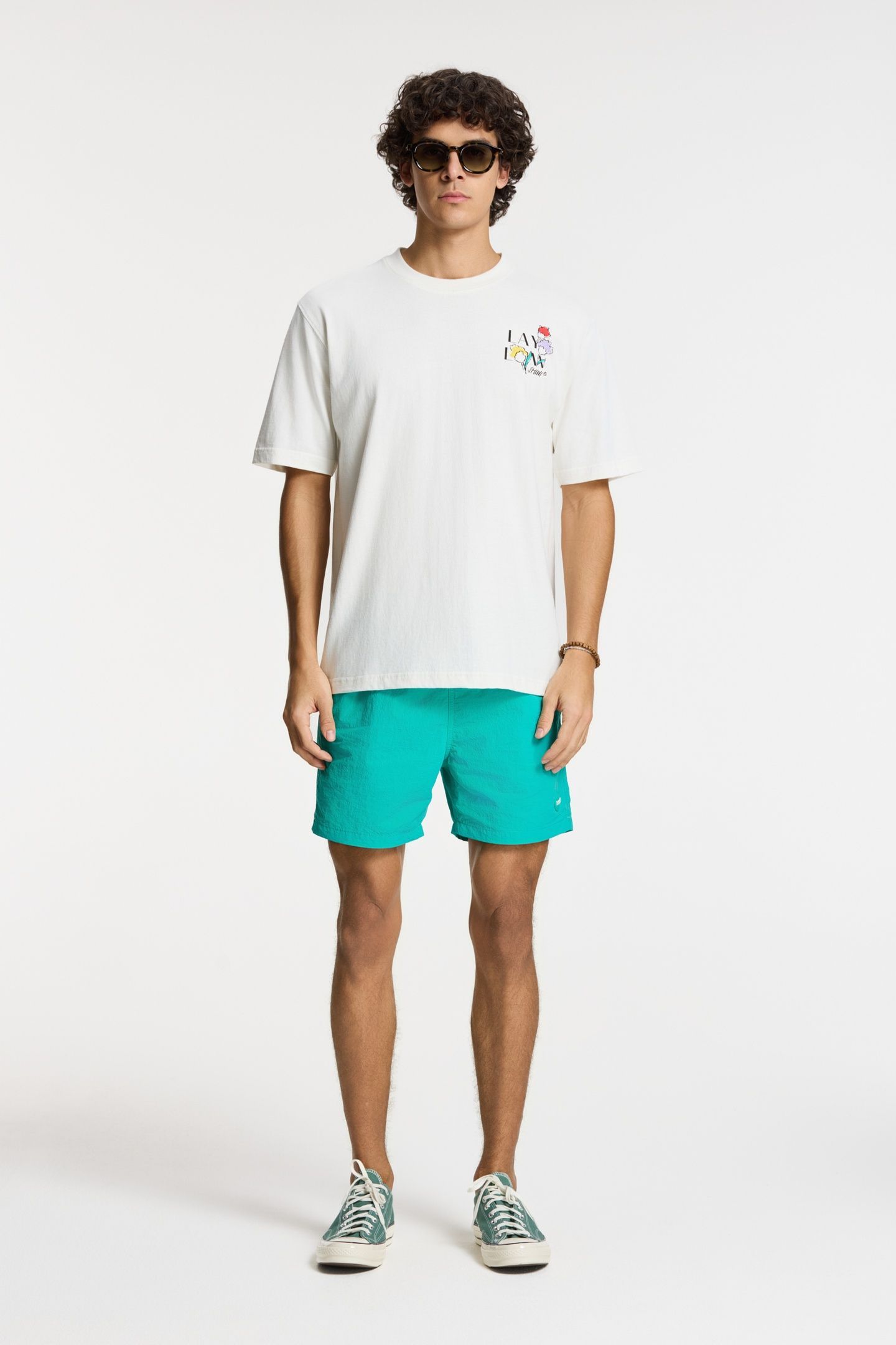 FINN RELAXED T-SHIRT SKETCHED FLOWERS WHITE 3