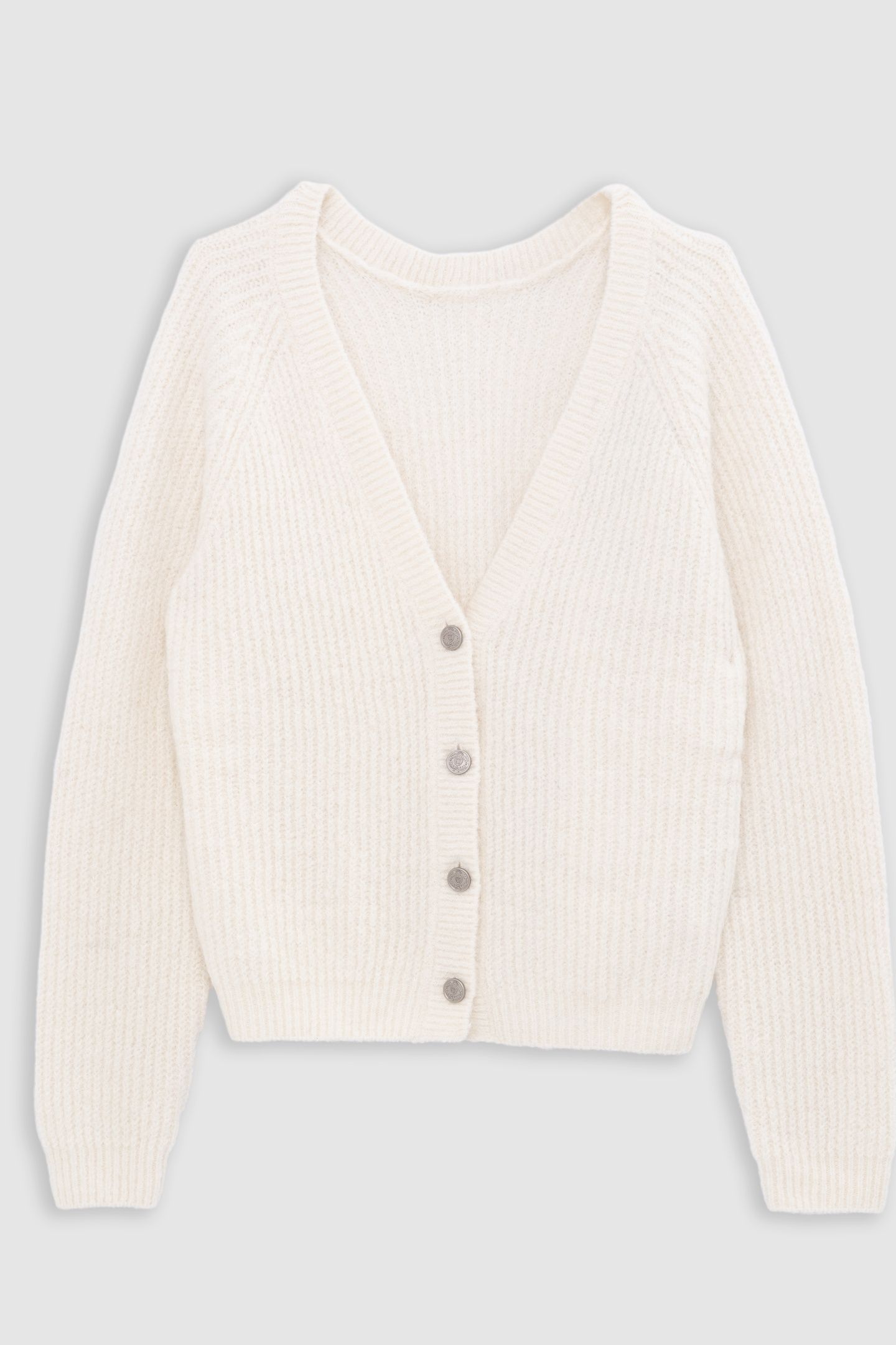 BLACK OVERSIZED KNIT CARDIGAN 6