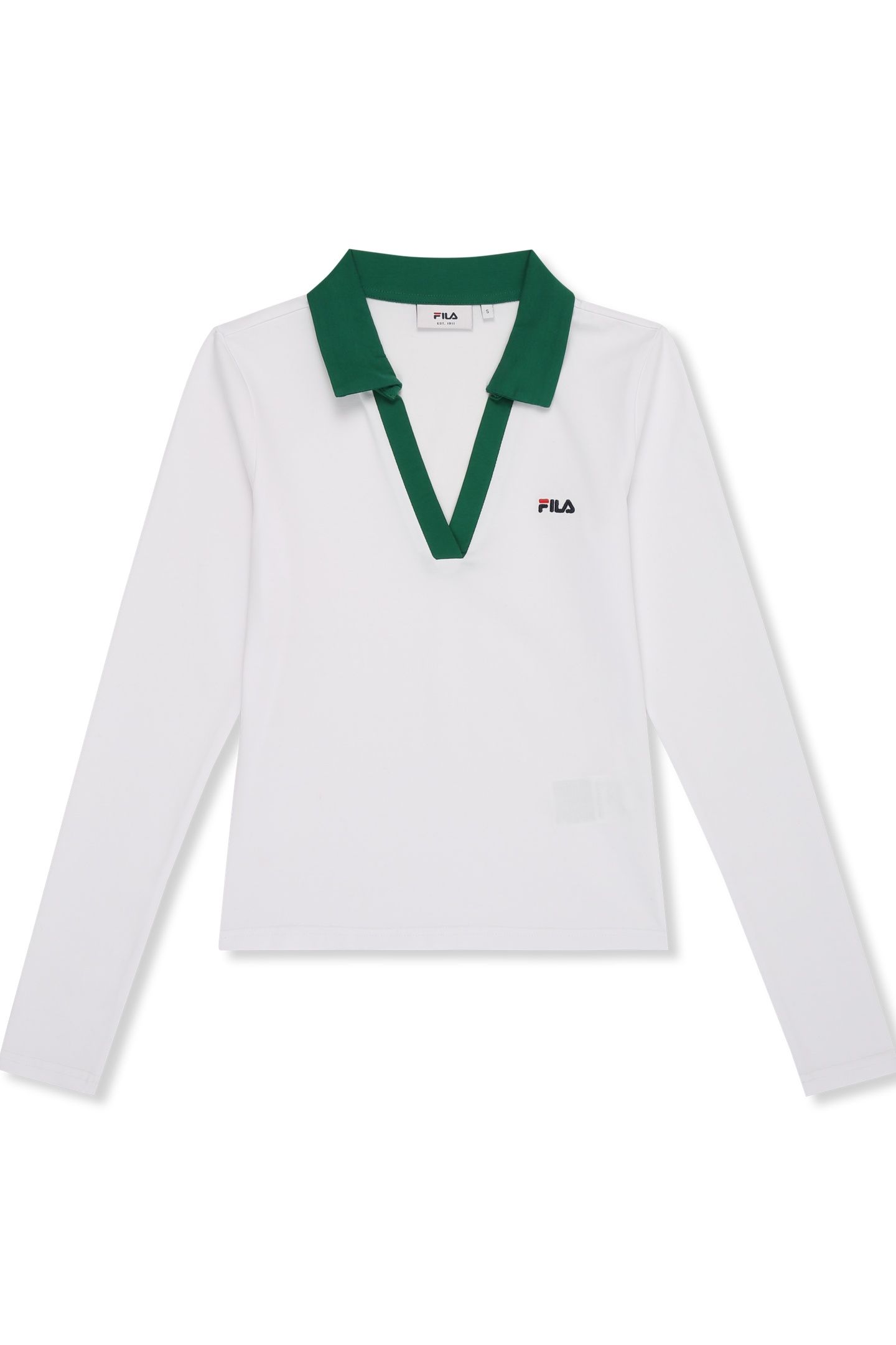 CERRIONE SLIM JOHNNY COLLAR TOP BRIGHT WHITE 5