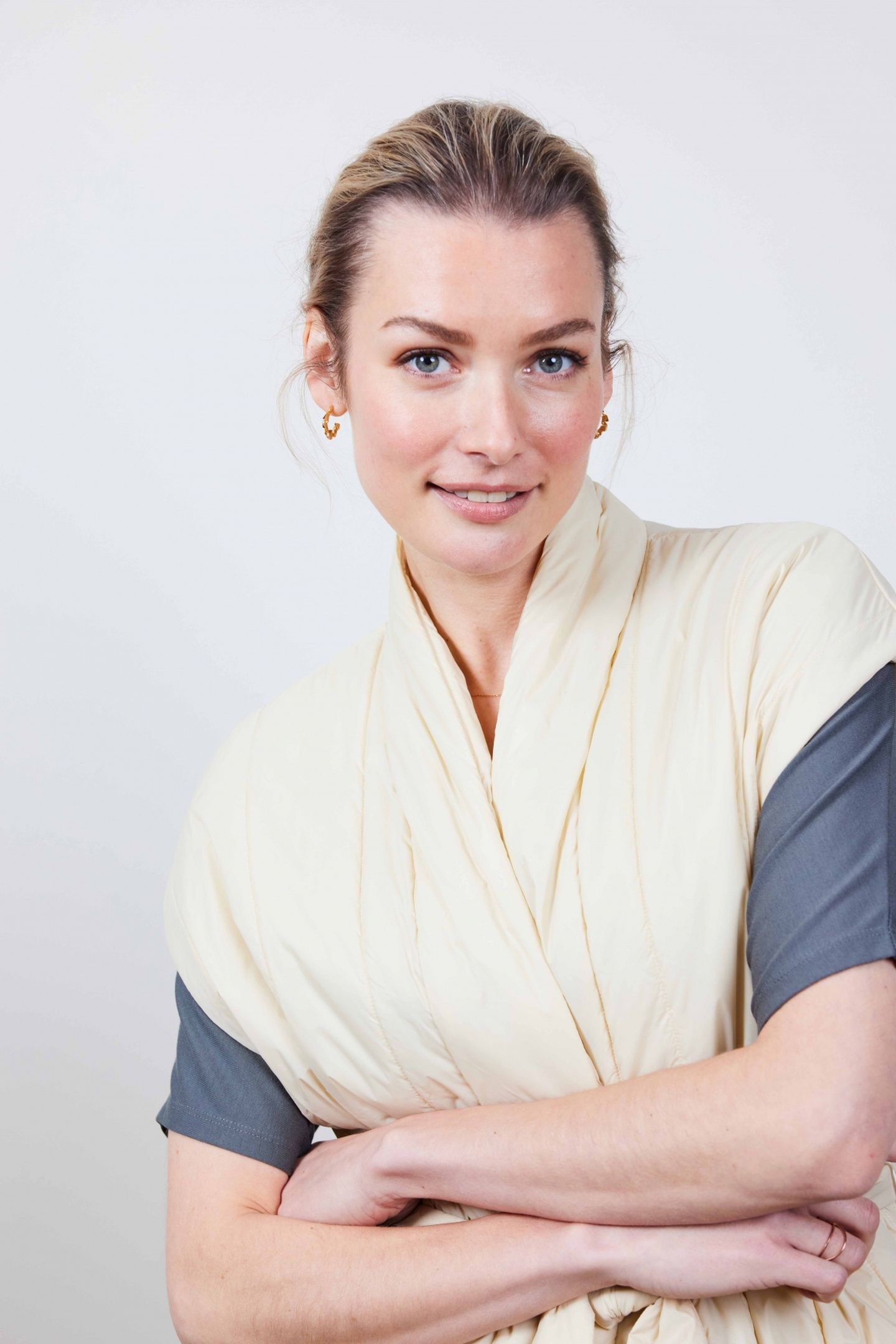 SLEEVELESS KIMONO ROMY OYSTER WHITE 10