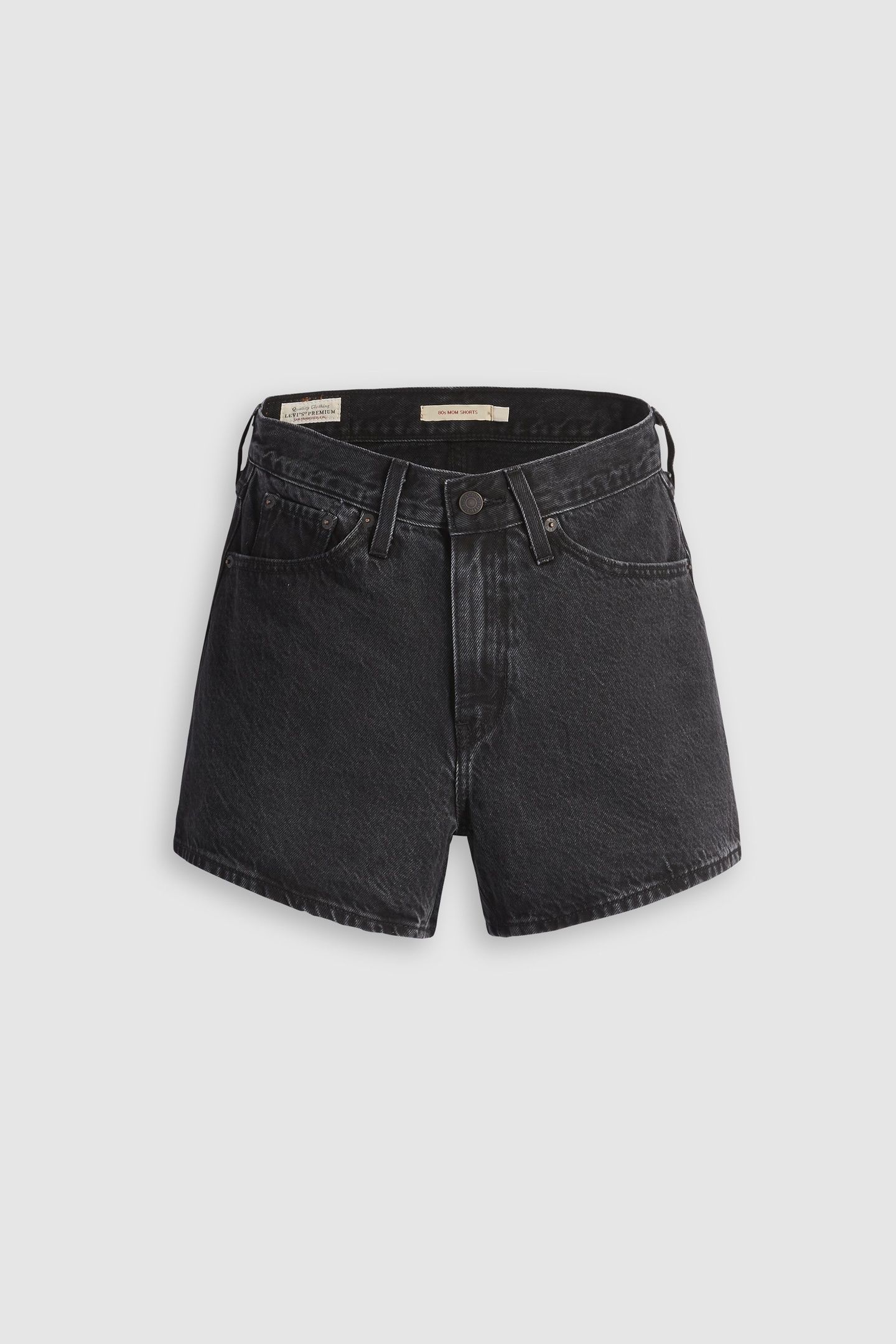 80S MOM SHORT BLACK STONEWASH 7