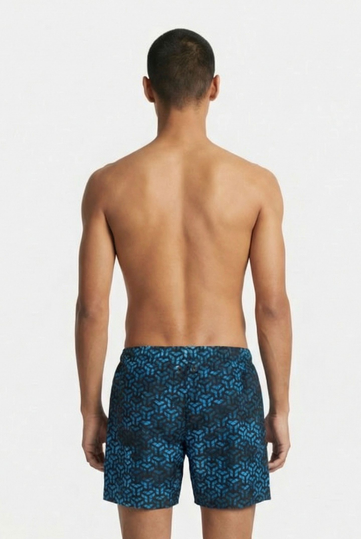 MEN'S ARENA EVO BEACH SHORT AO BLACK-TURQUOISE-MULTI 2