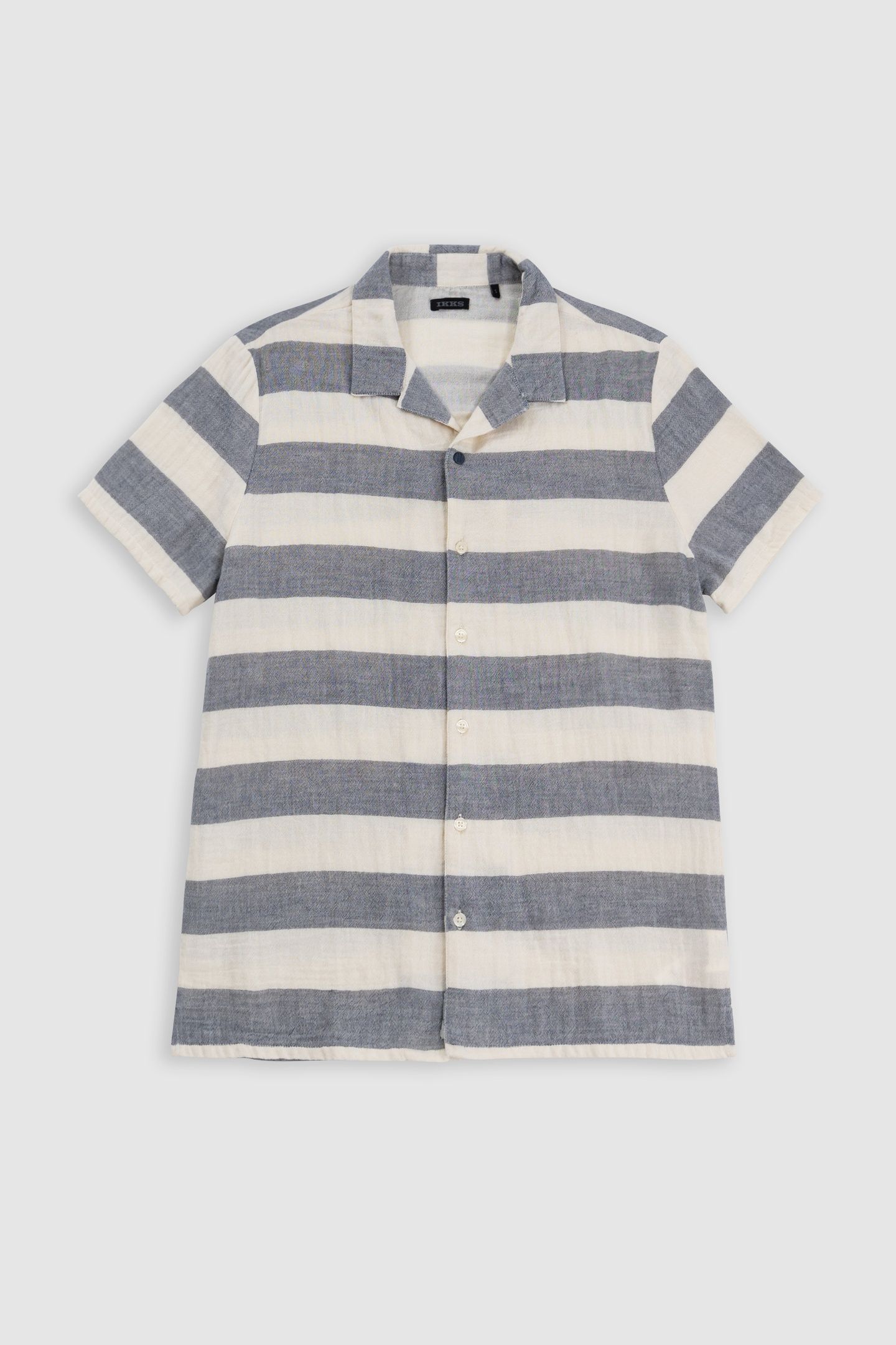NAVY SHIRT WITH WIDE STRIPES 1