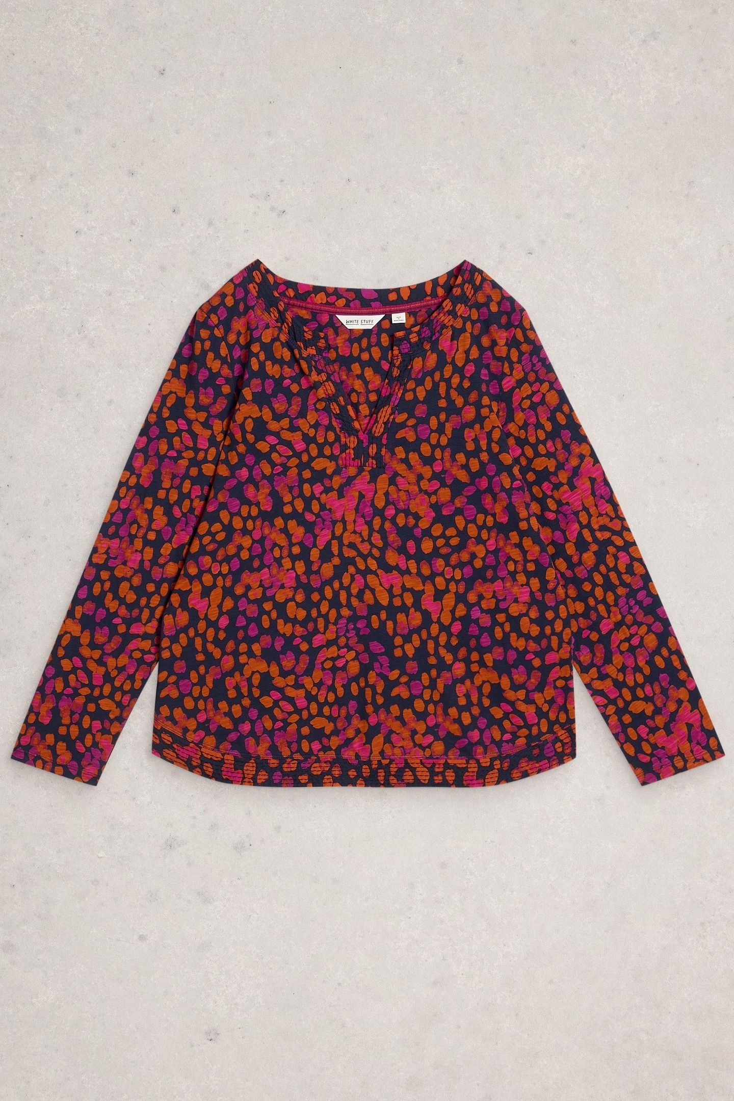 WEAVER NOTCH LS TEE NAVY MULTI 4