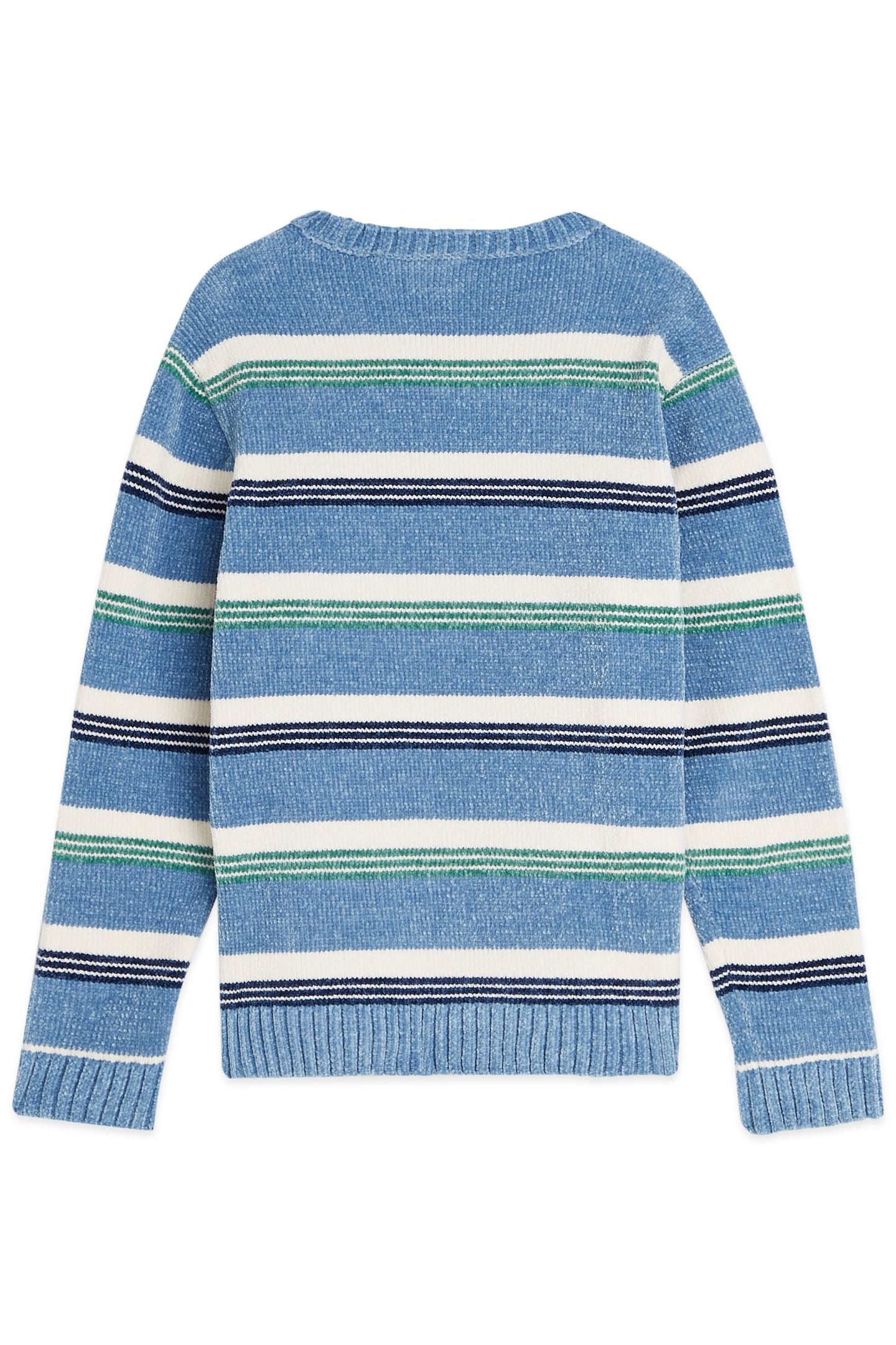 BOYS CREWNECK SWEATER FADED DENIM 2