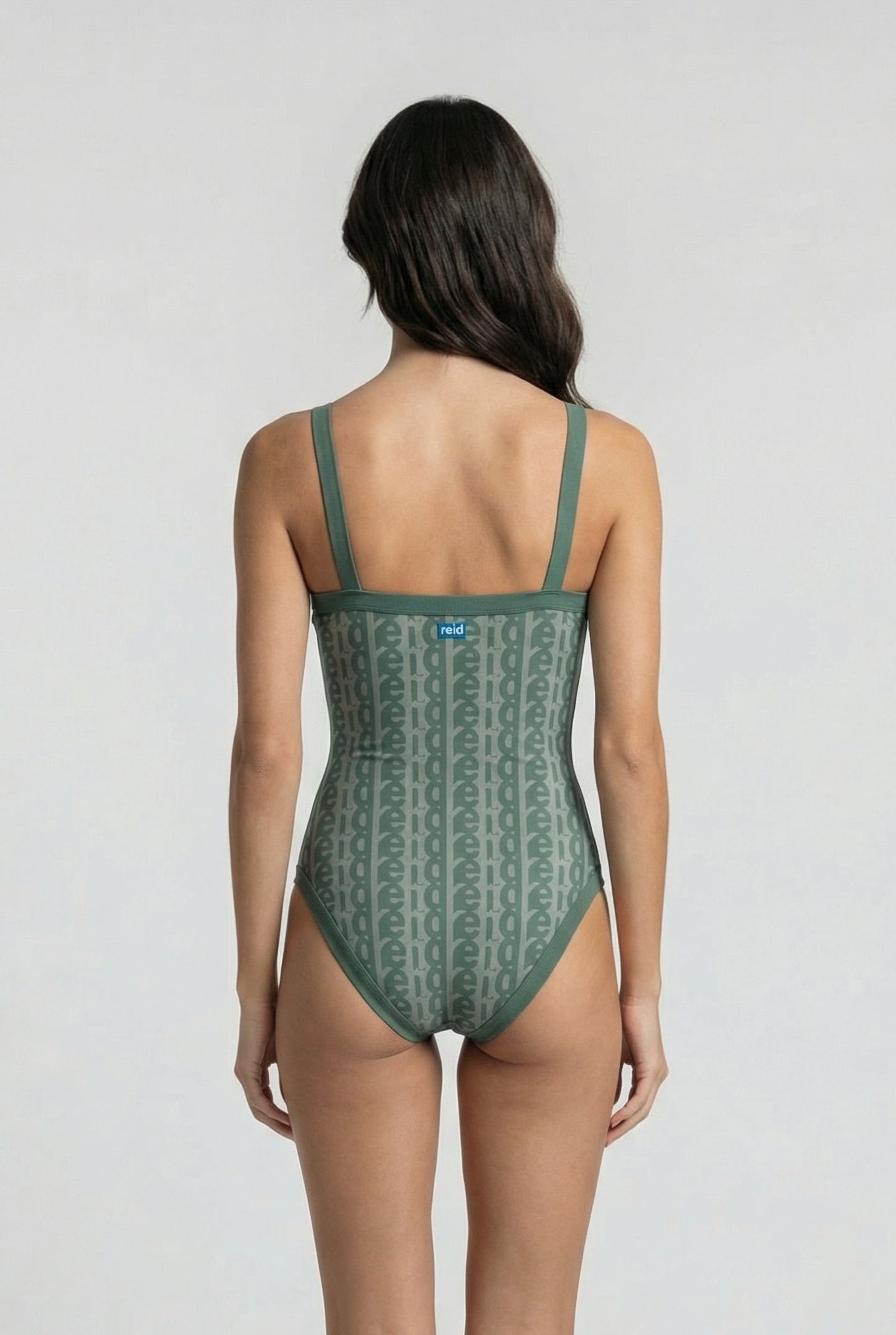 WOMEN'S ARENA MONOGRAM SWIMSUIT U BACK SAGE MULTI-SAGE 2