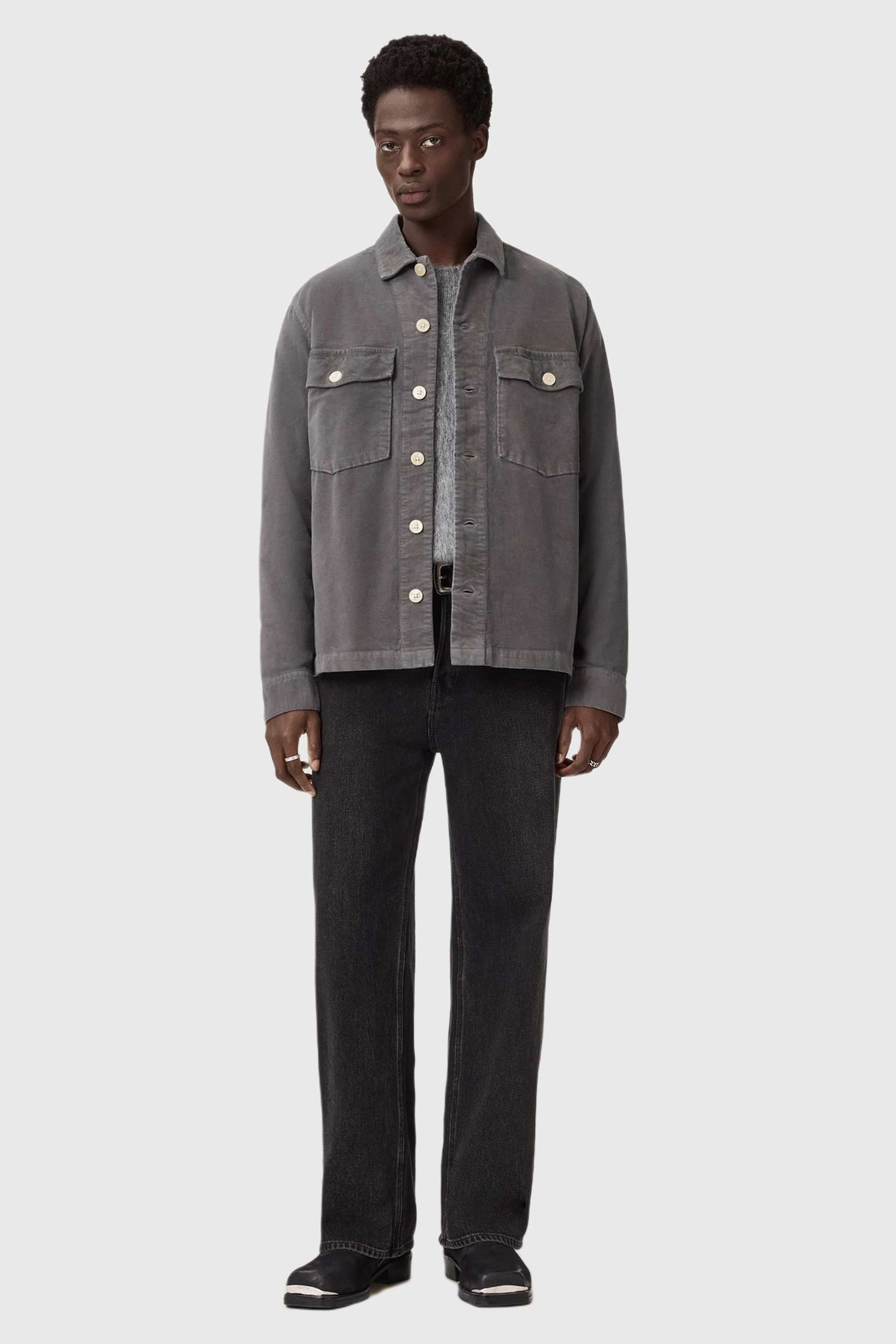 HARRIER LS SHIRT RAIN GREY 2