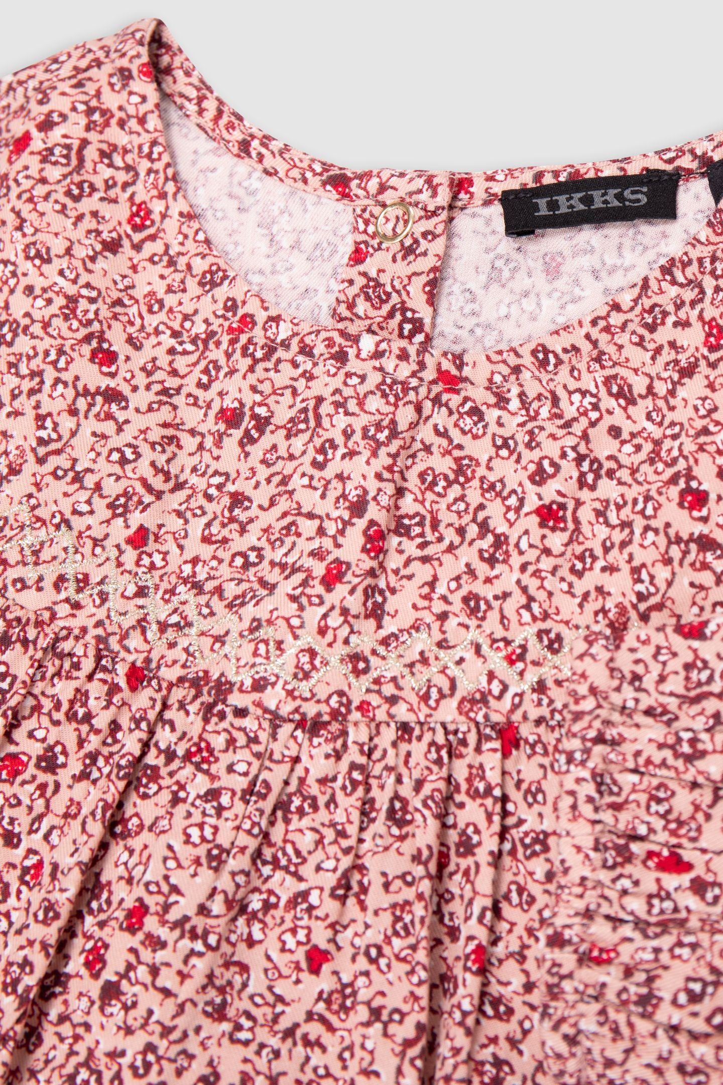 GIRL'S PINK FLORAL PRINT BLOUSE 5