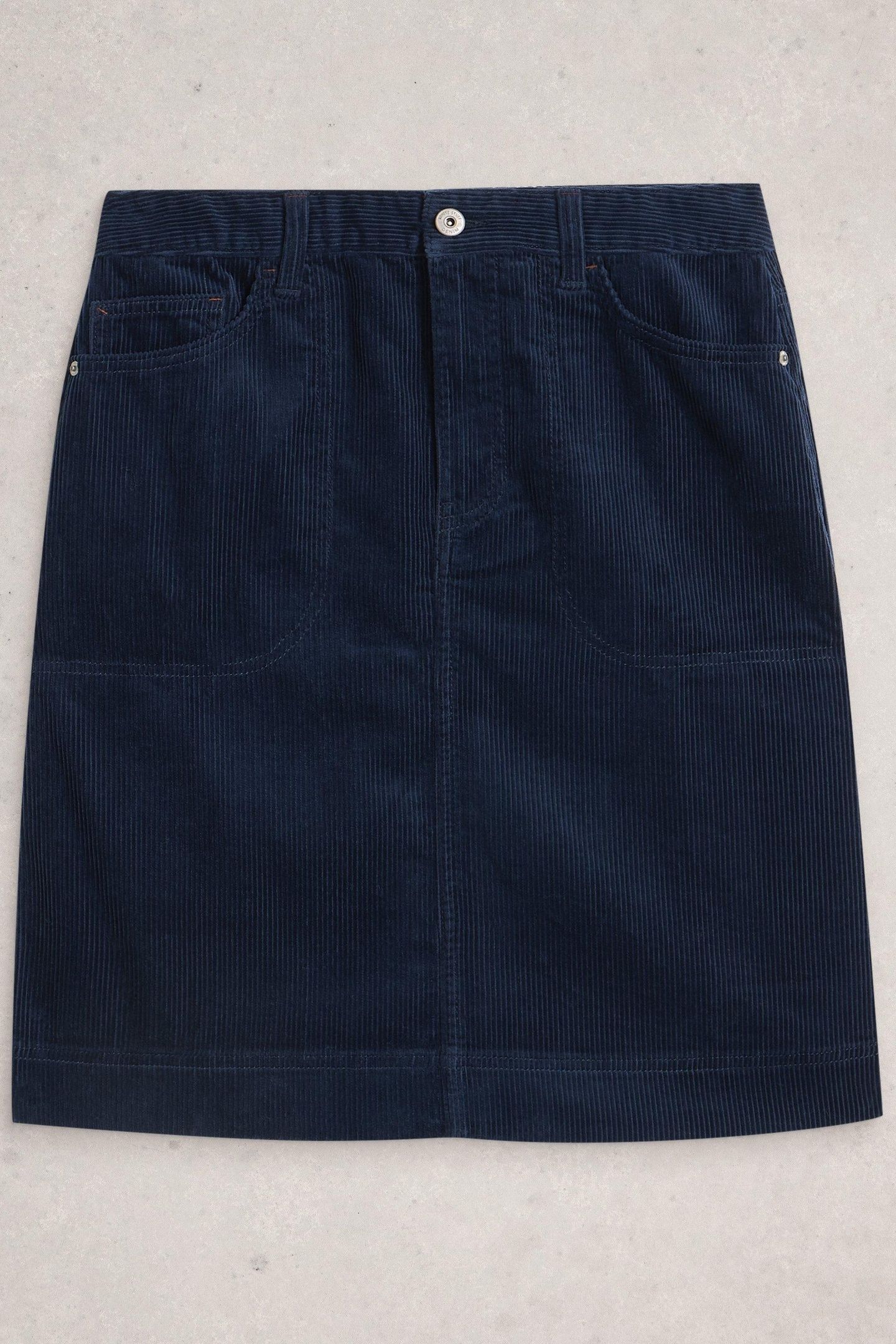 TIA CORD SKIRT DARK NAVY 3