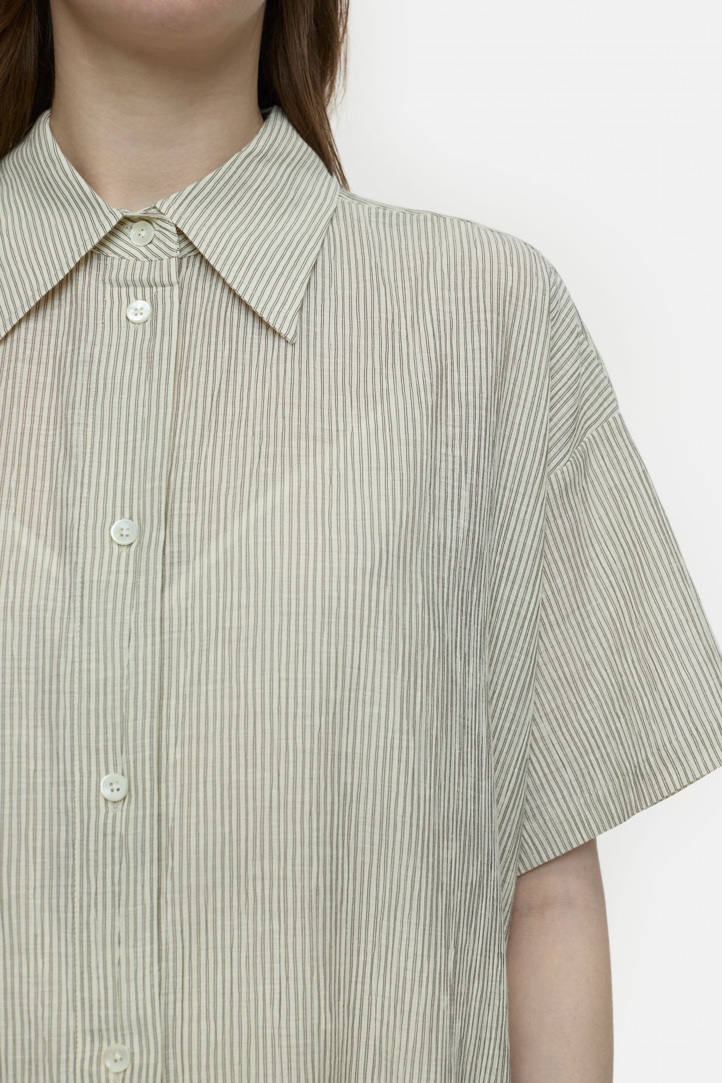 OVERSIZED SHIRT DRESS DRESSES IVORY 4
