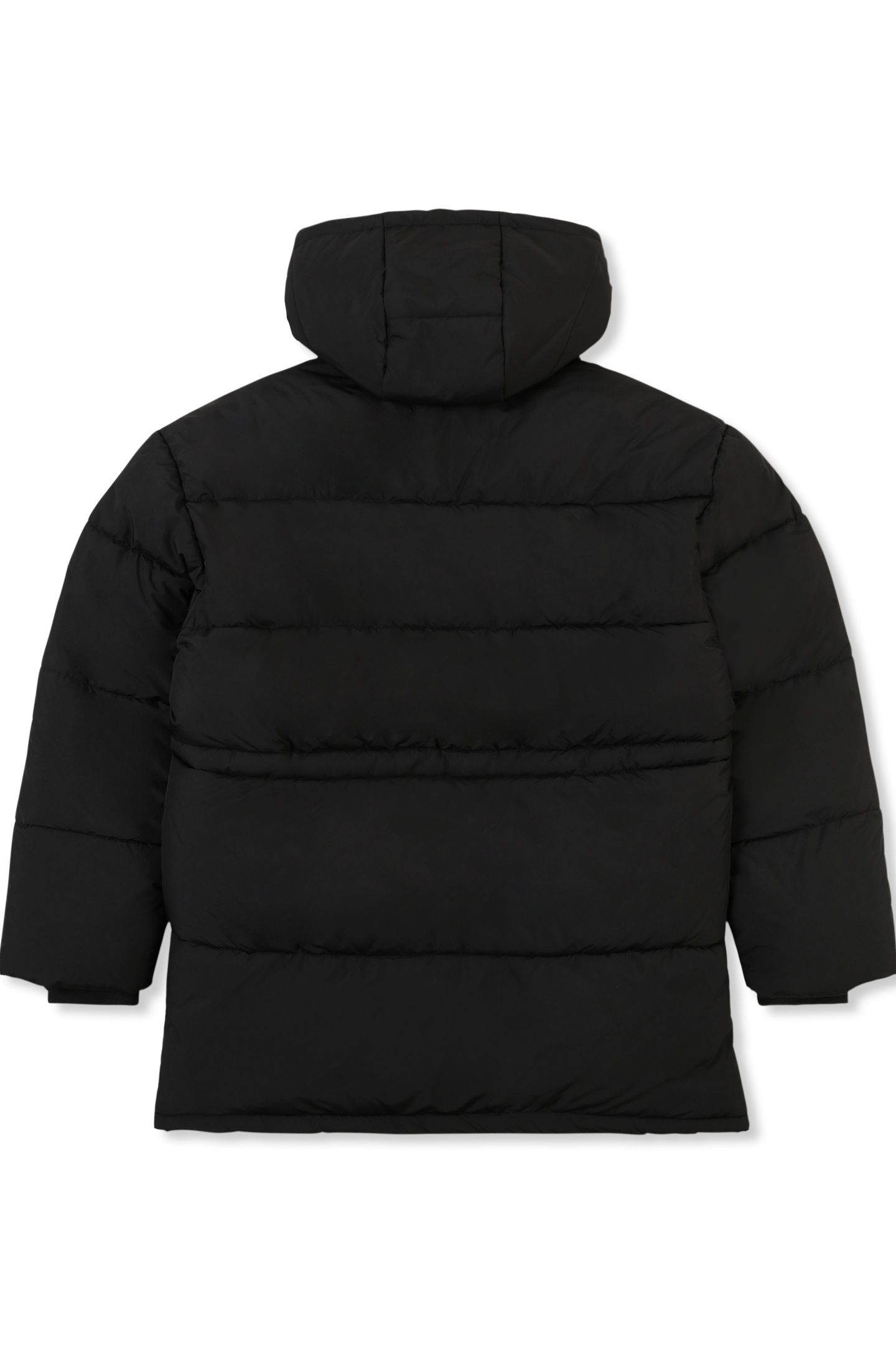 ALBA RELAXED MID HOODED PUFFER JACKET BLACK 4