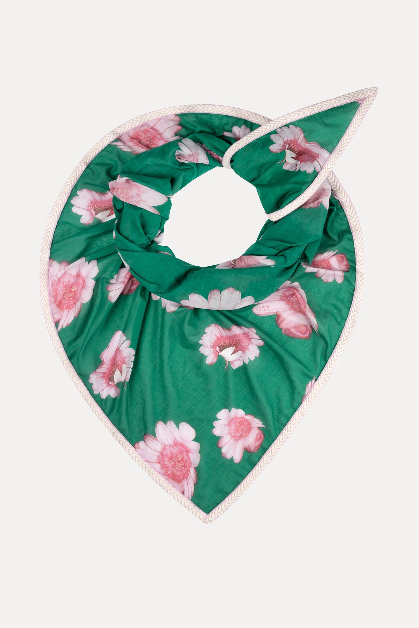 SHAWL - MEADOW FLOWERS GREEN 4