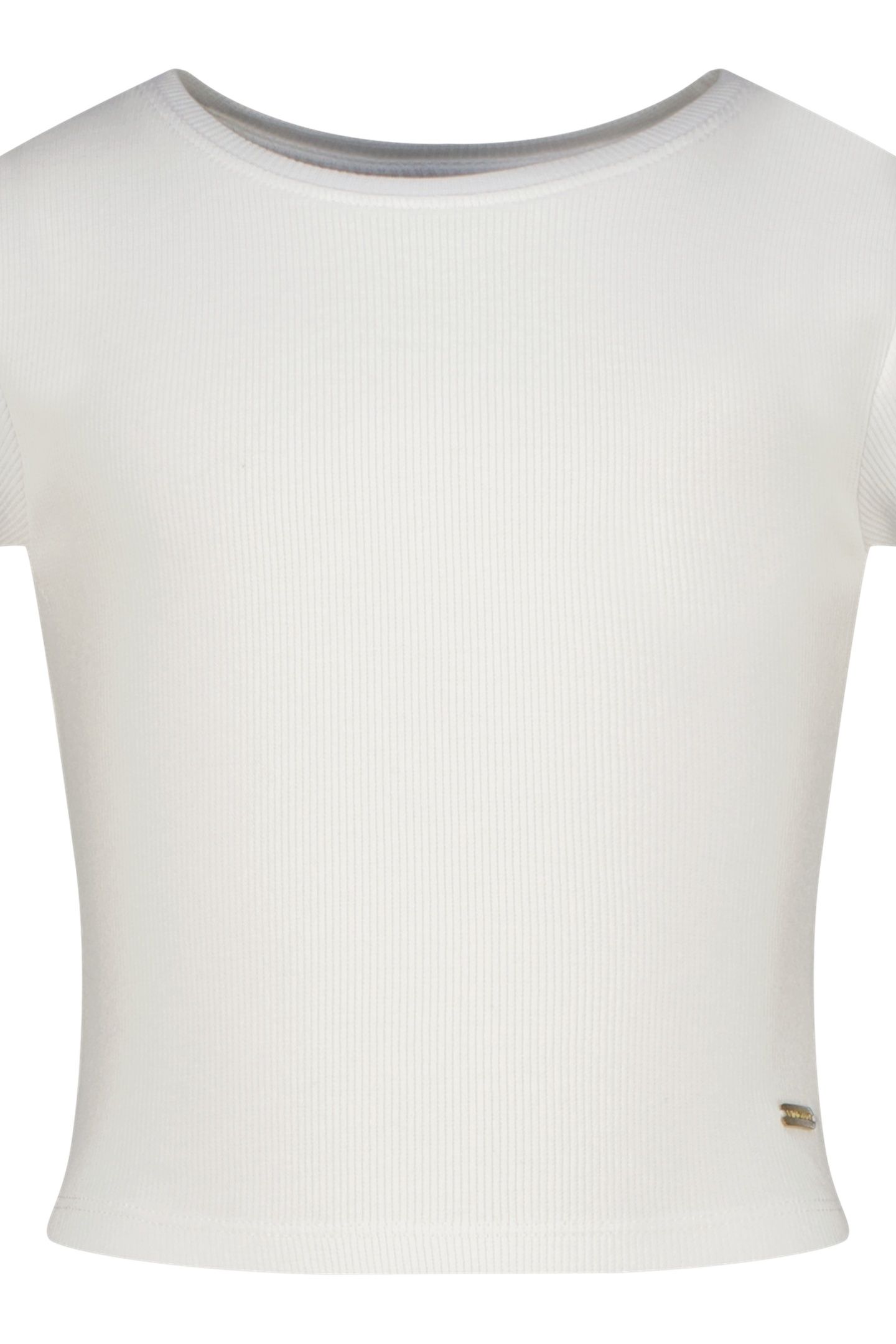 BASIC-CROP RIB TEE REAL WHITE 1