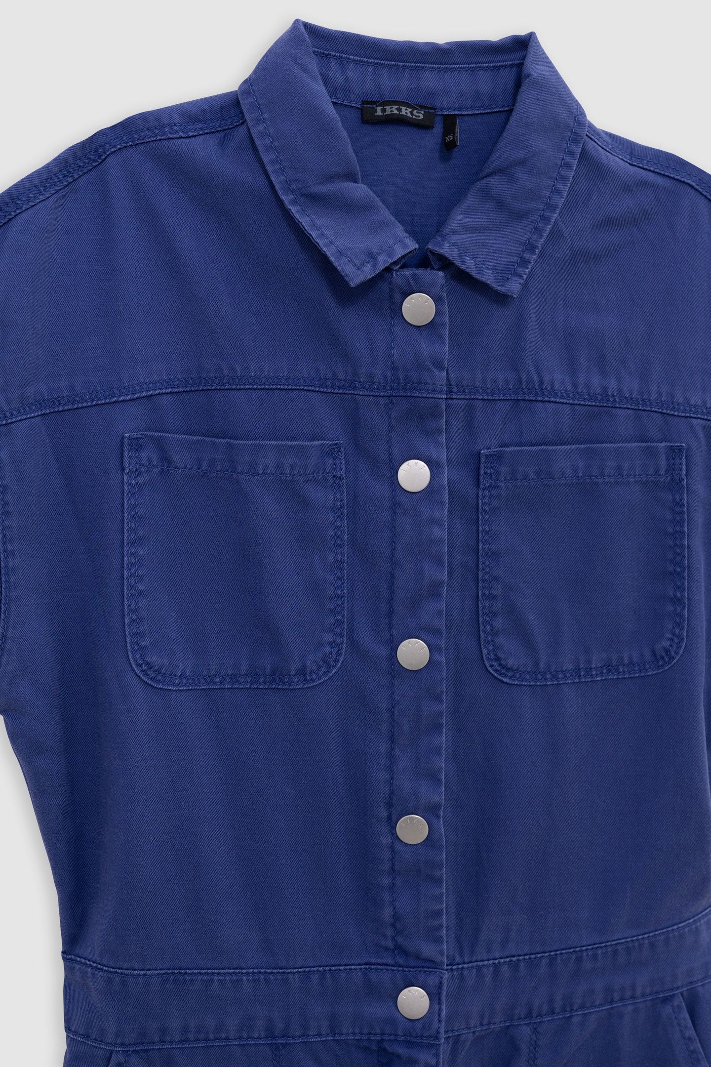 BLUE LONG JUMPSUIT WITH PRESS STUDS 3