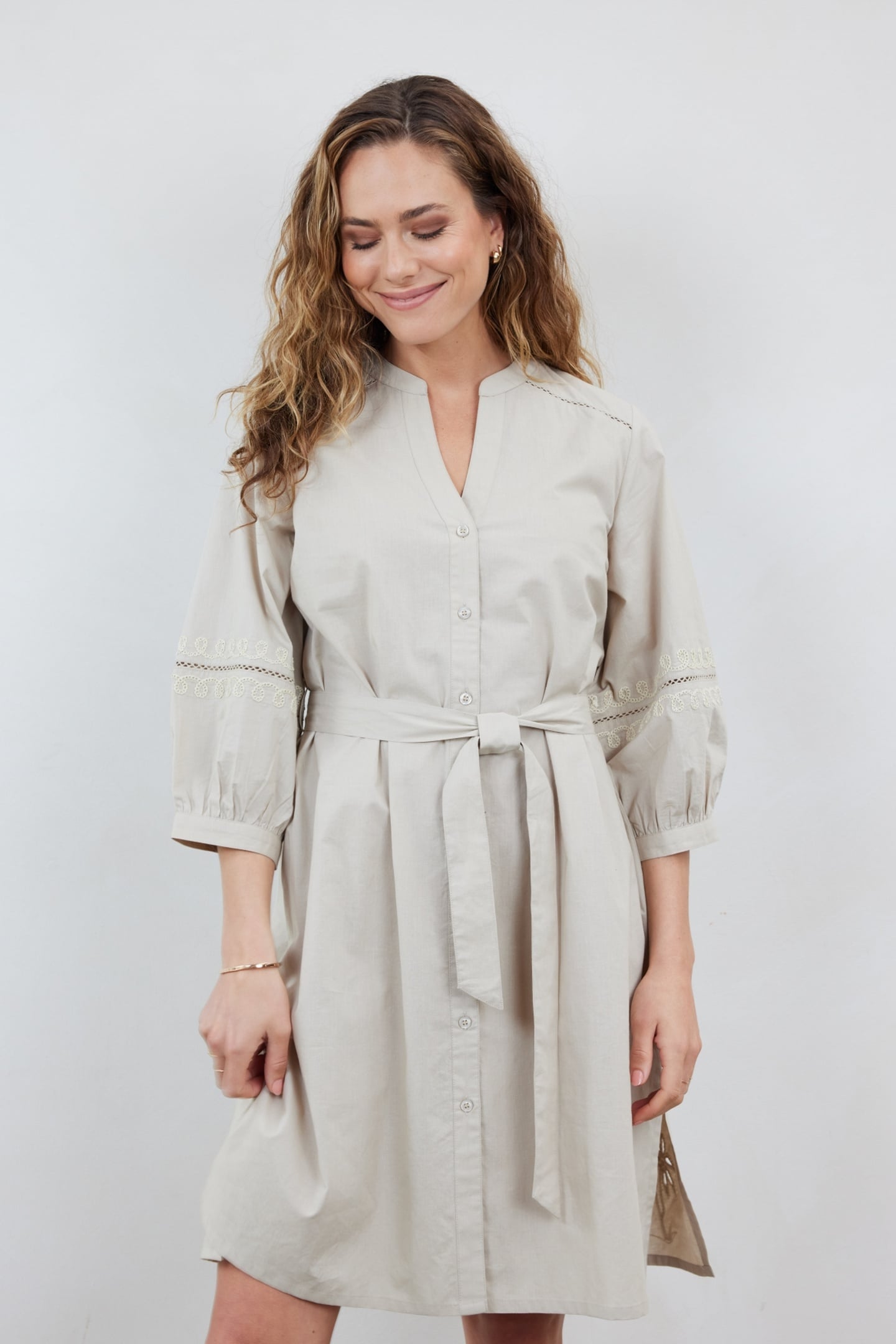 TUNIC VECCI IN FEATHER GREY 1