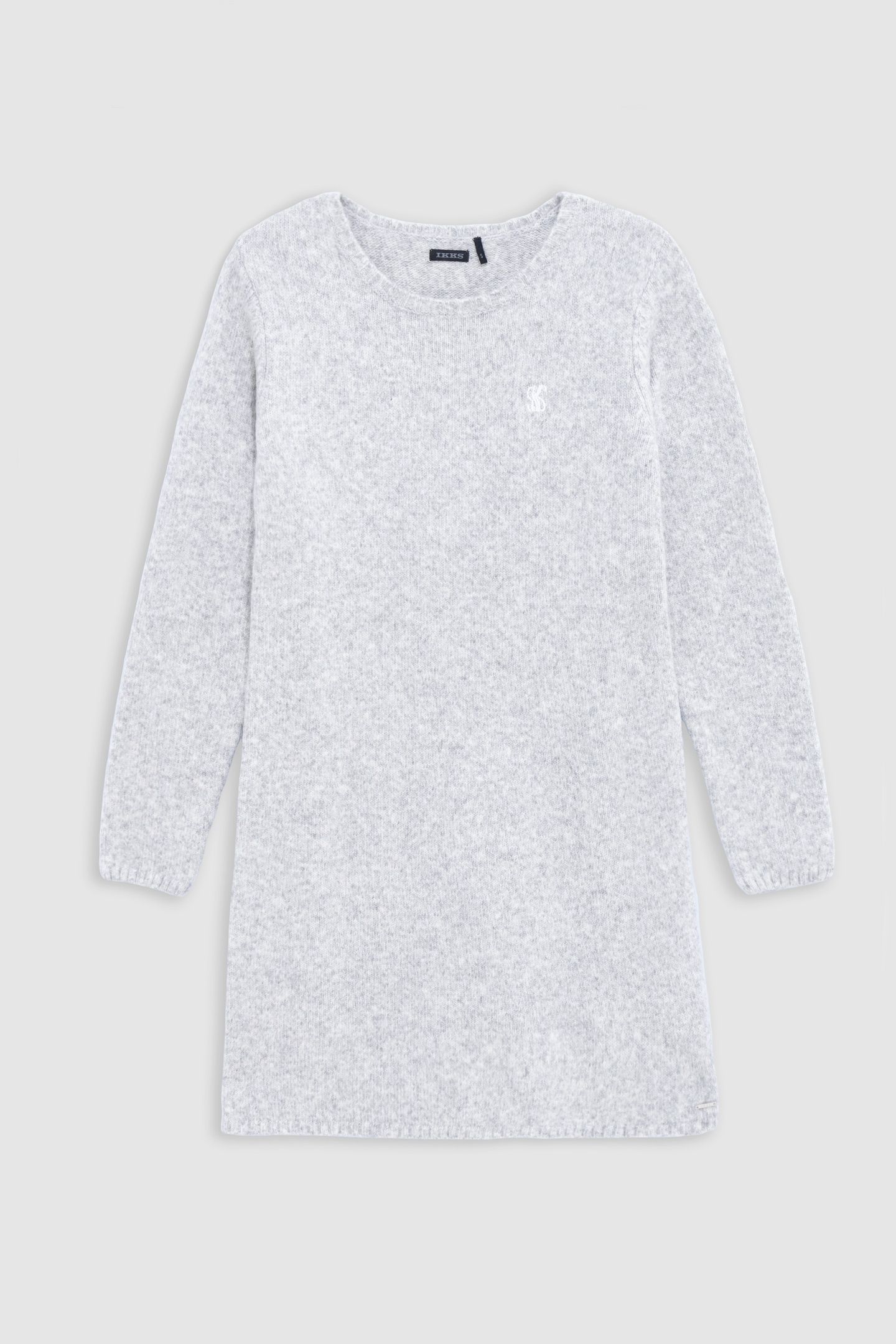 GIRL'S GREY KNIT SWEATER DRESS 1