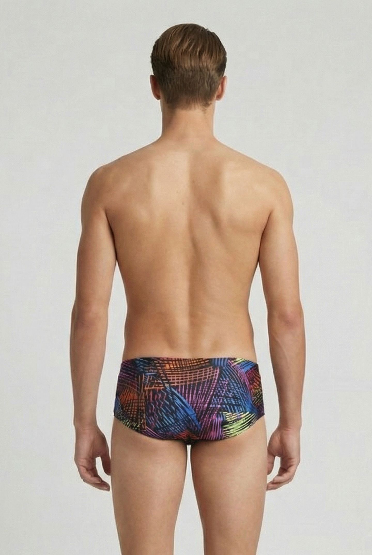 MEN'S ARENA ENERGY SWIM LOW WAIST SHORT BLACK MULTI 2