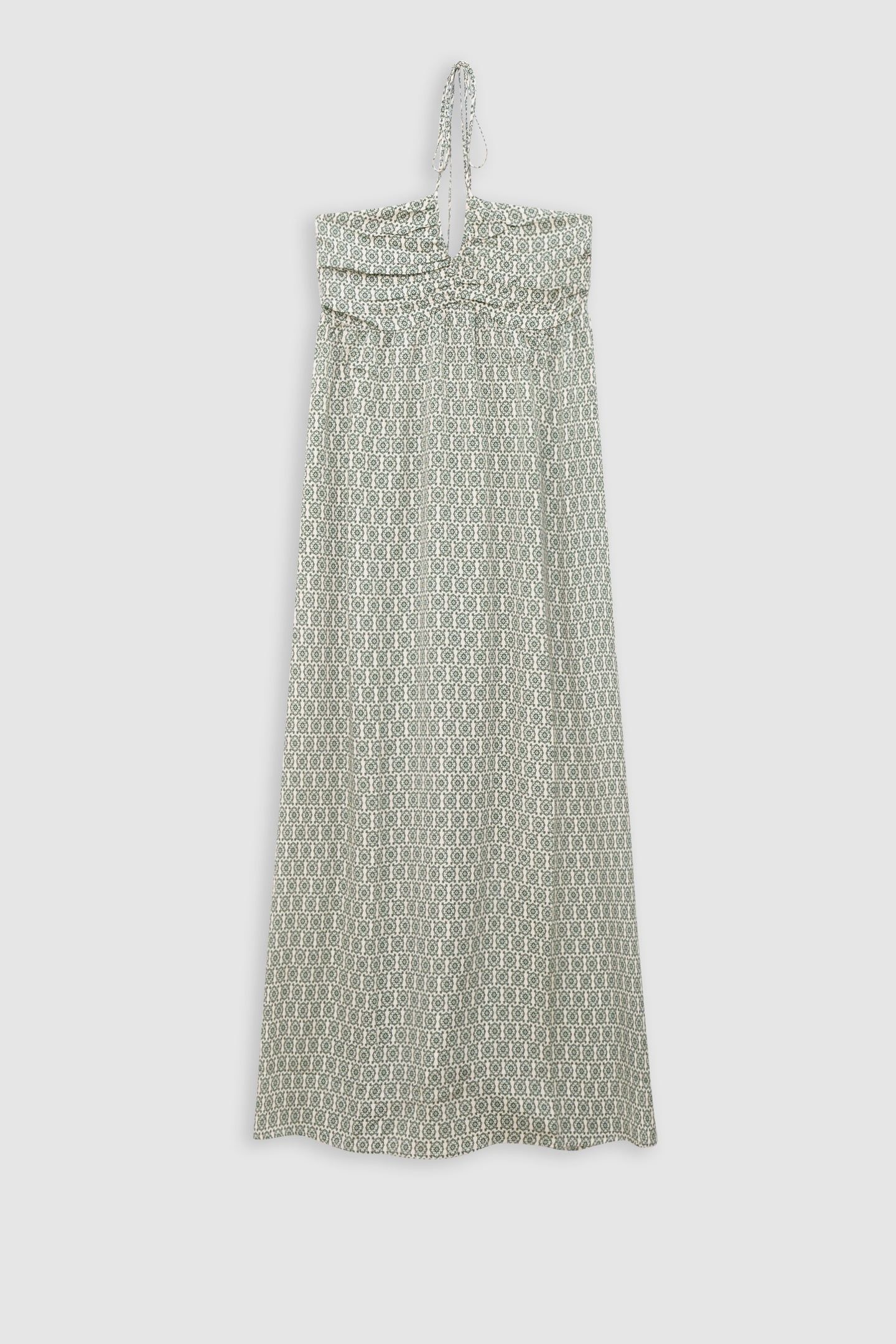GREEN LONG DRESS LENZING™ ECOVERO™ ETHNIC 5