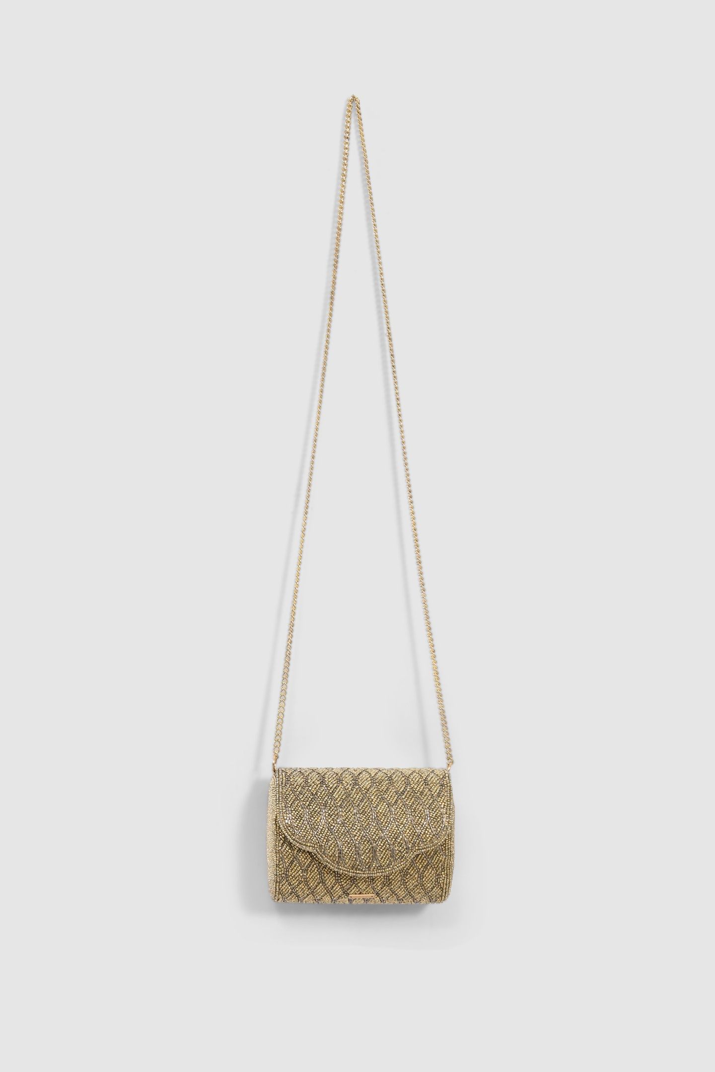 PEARL-EMBROIDERED GOLD HANDBAG 4
