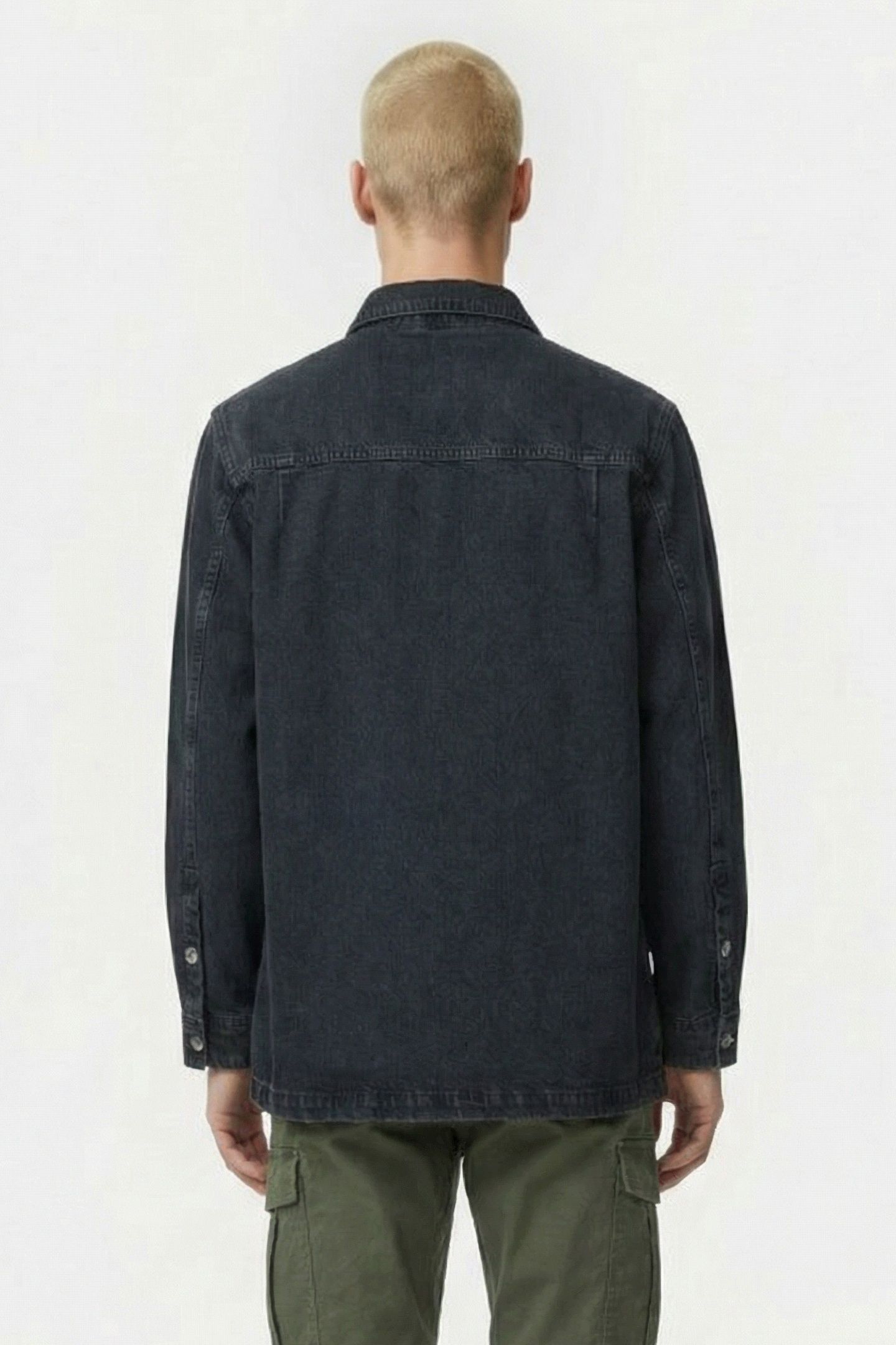 KOSSESPE OVERSHIRT BLUE BLACK USED 2