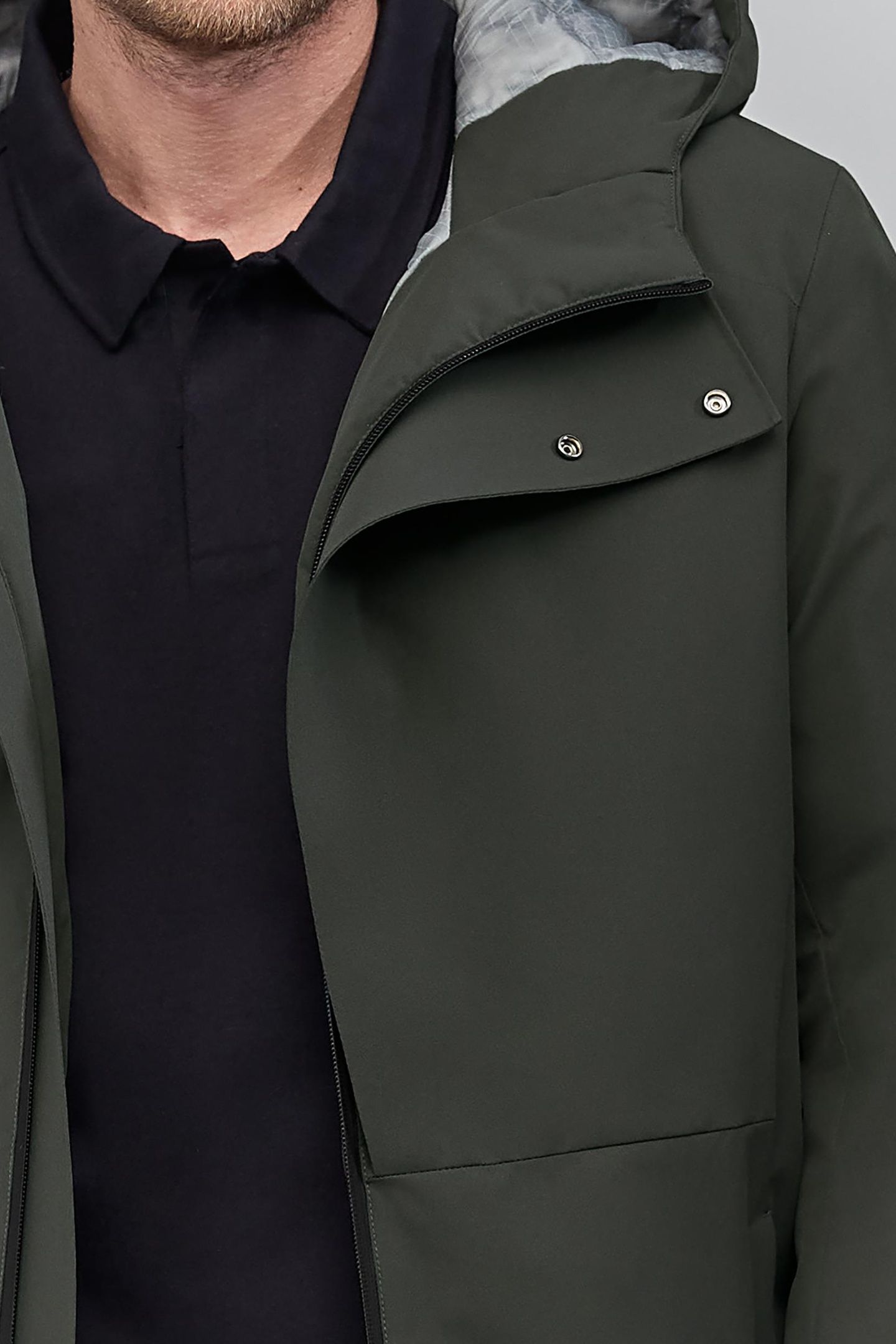 PARKA DARK GREEN INTERIOR MARBLE PRINT WATERPROOF HOMME 7