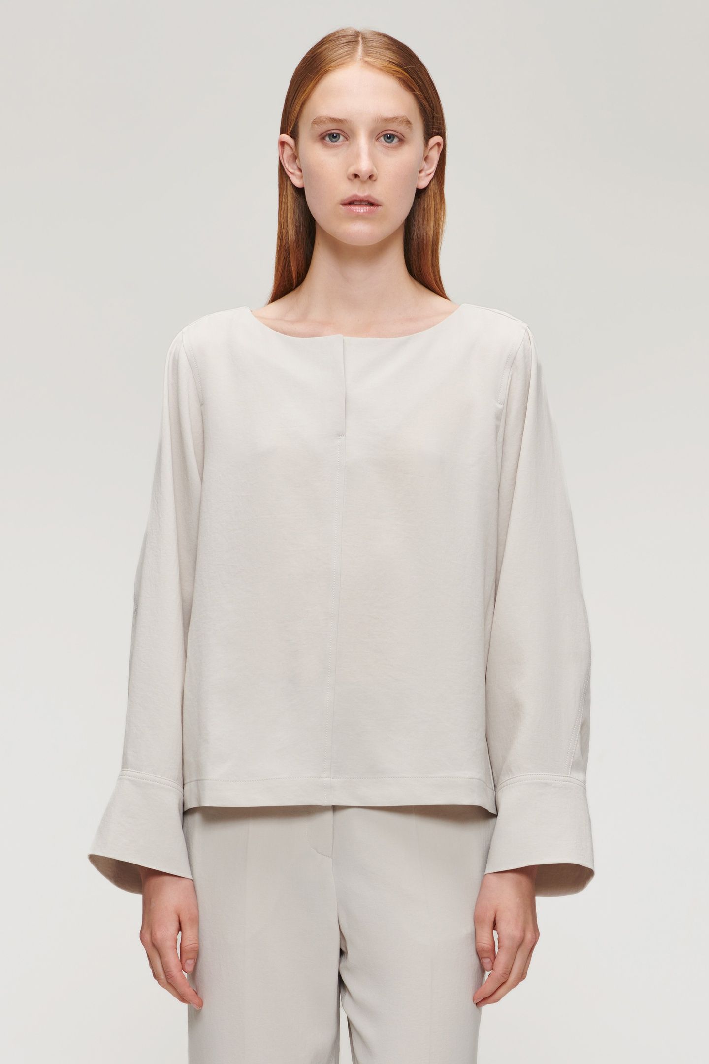 JAPANESE CREPE TOP GREIGE 1