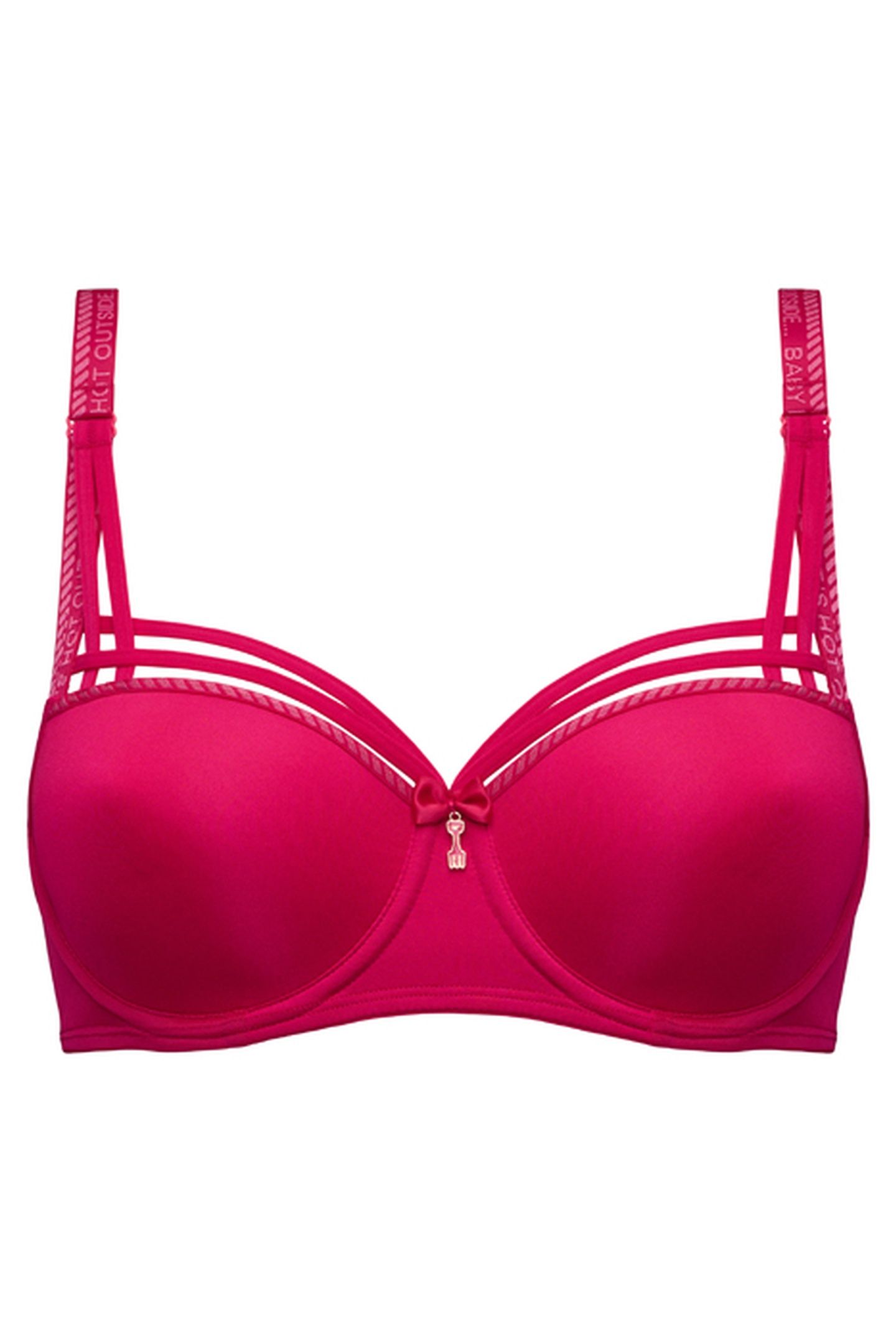 DAME DE PARIS AZALEA RED BALCONY BRA 4