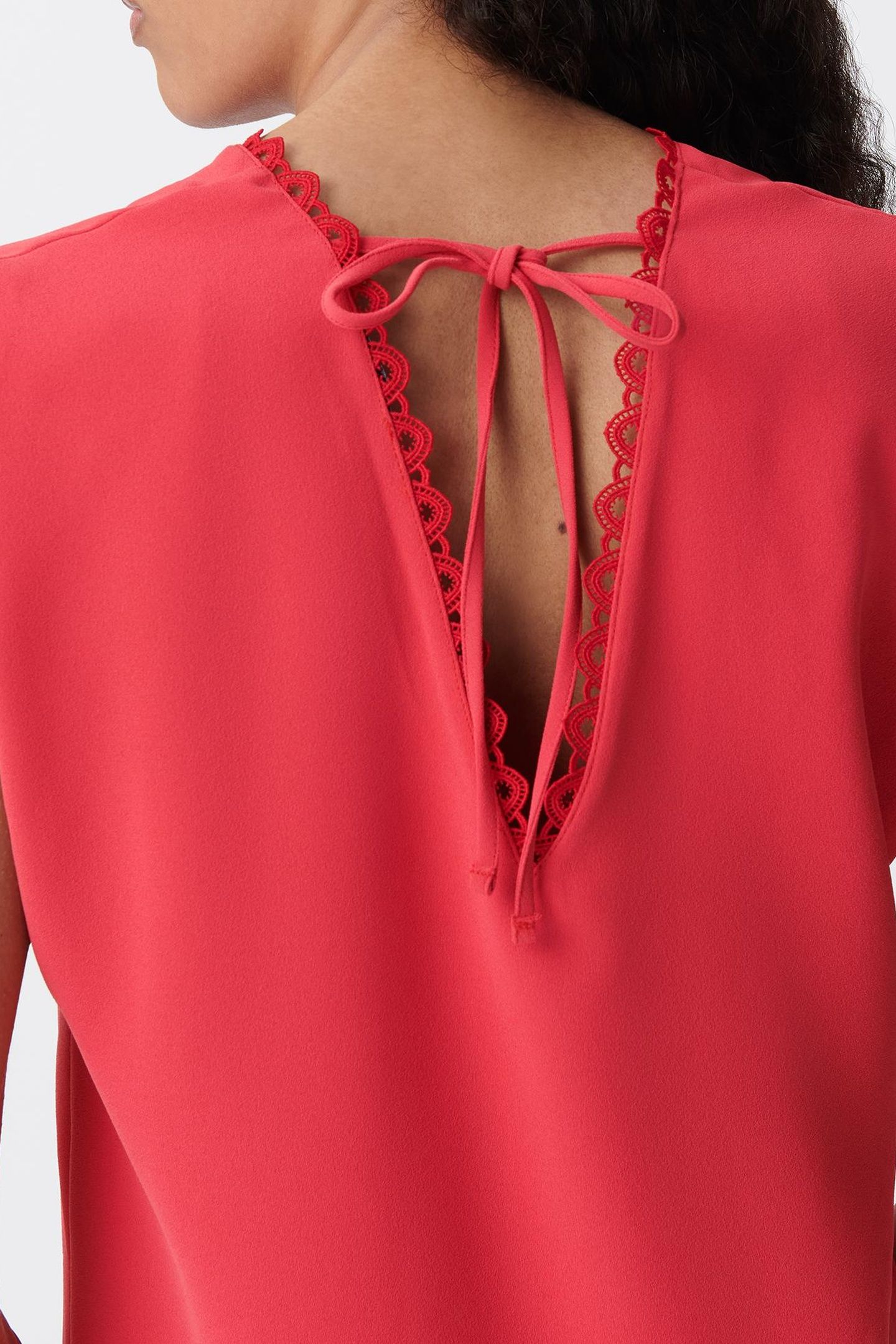 RED V-NECK FRONT/BACK DRESS 4