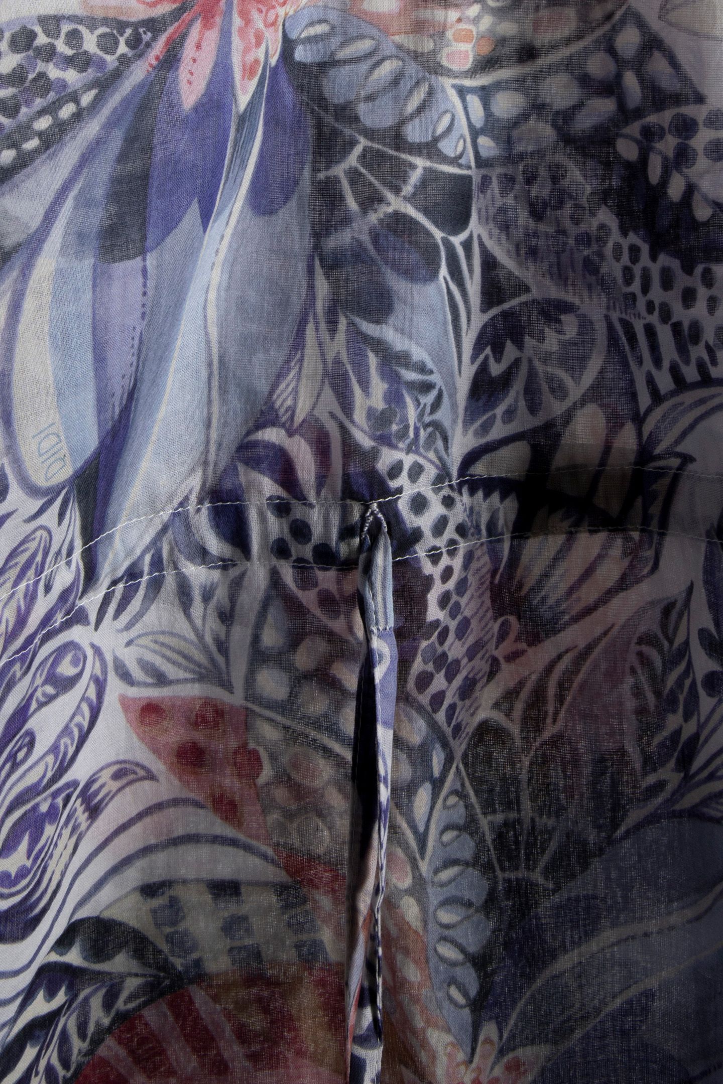 KAFTAN IN OFFWHITE WITH AZUR FUSION PRINT 4
