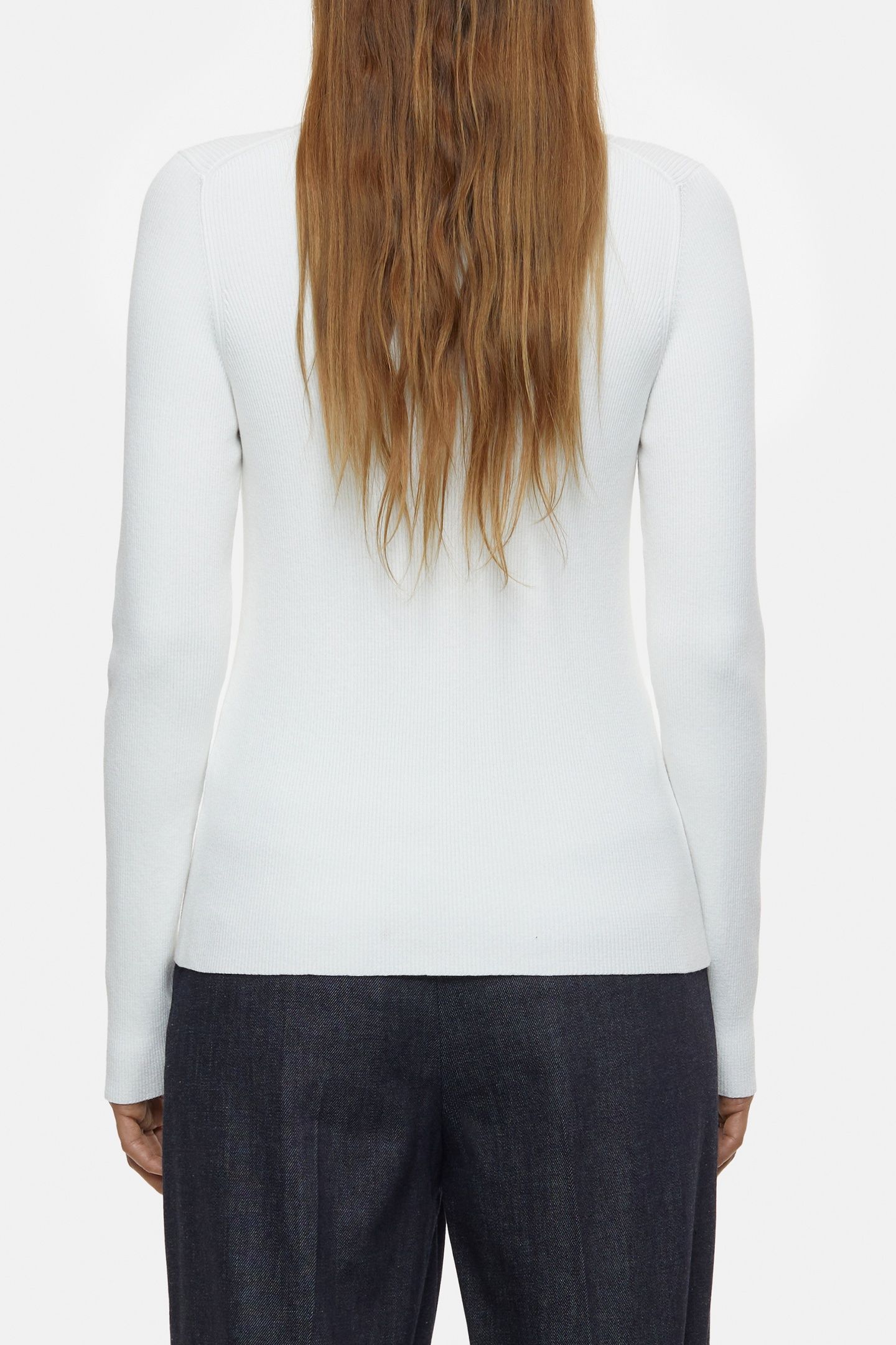CREW NECK LONG SLEEVE KNITS IVORY 3