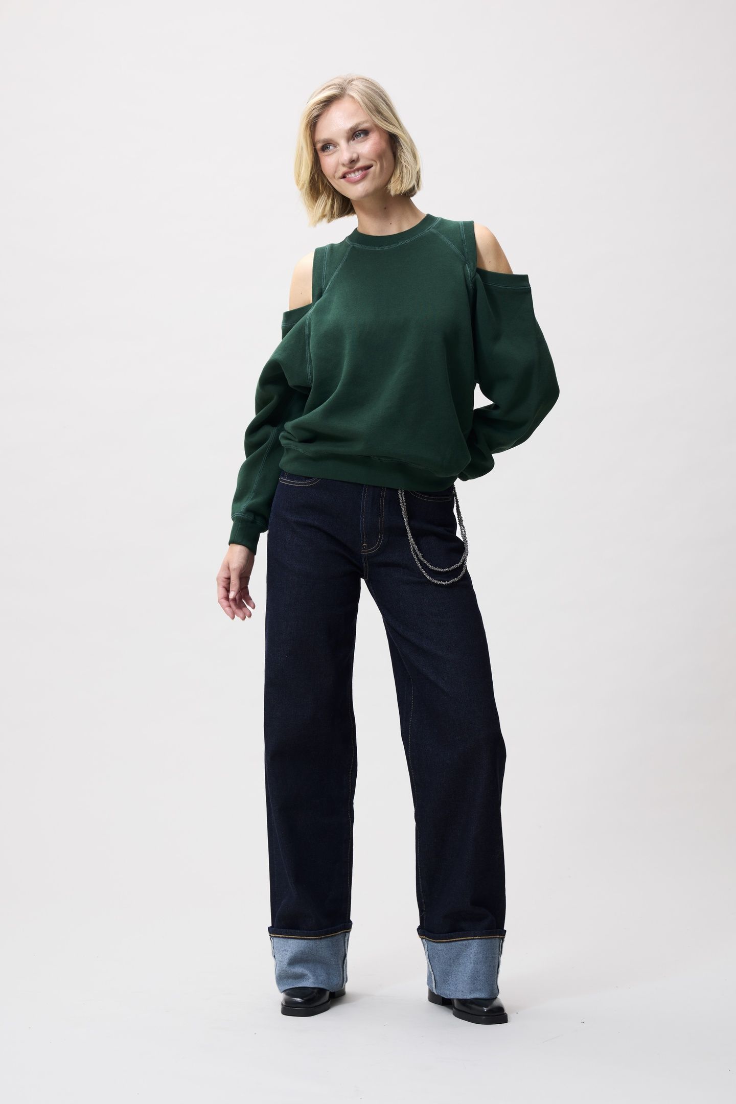 SWEATER WITH CUT OUT PINE FOREST 1