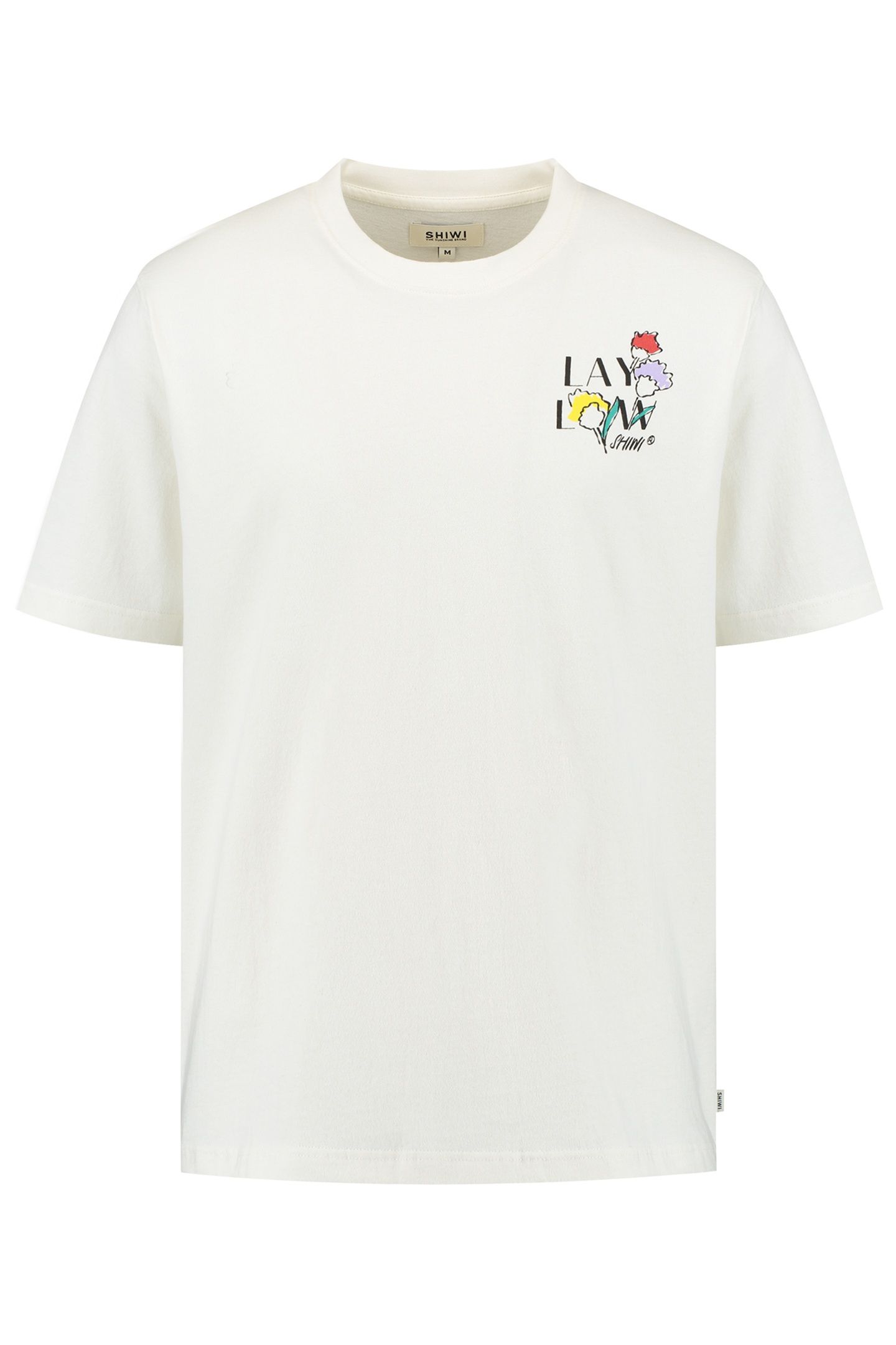 FINN RELAXED T-SHIRT SKETCHED FLOWERS WHITE 7