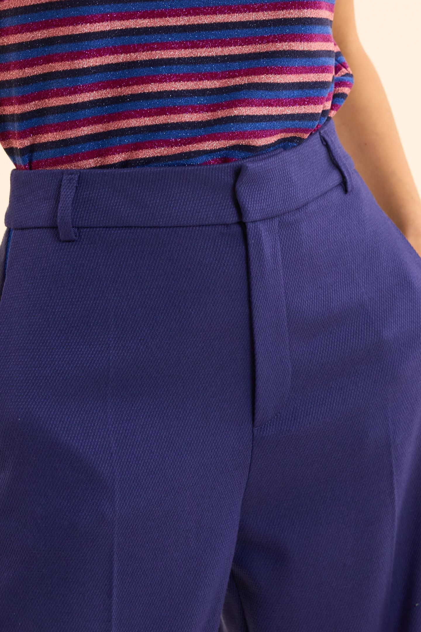 INDIGO HONEYCOMB KNIT JOGGING PANTS INDIGO 5