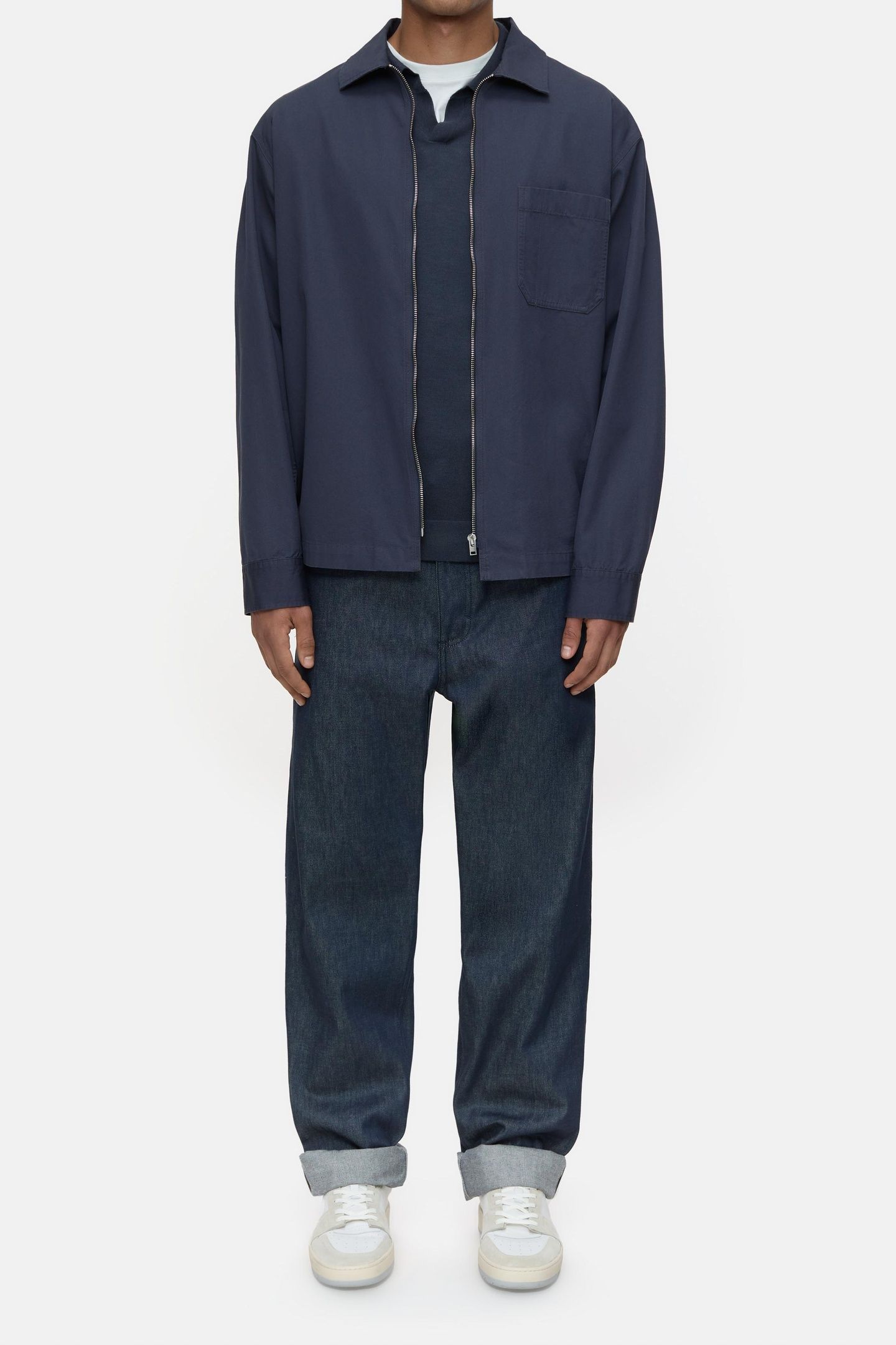 ZIPPED SHIRT SHIRTS & BLOUSES SMOKEY BLUE 2