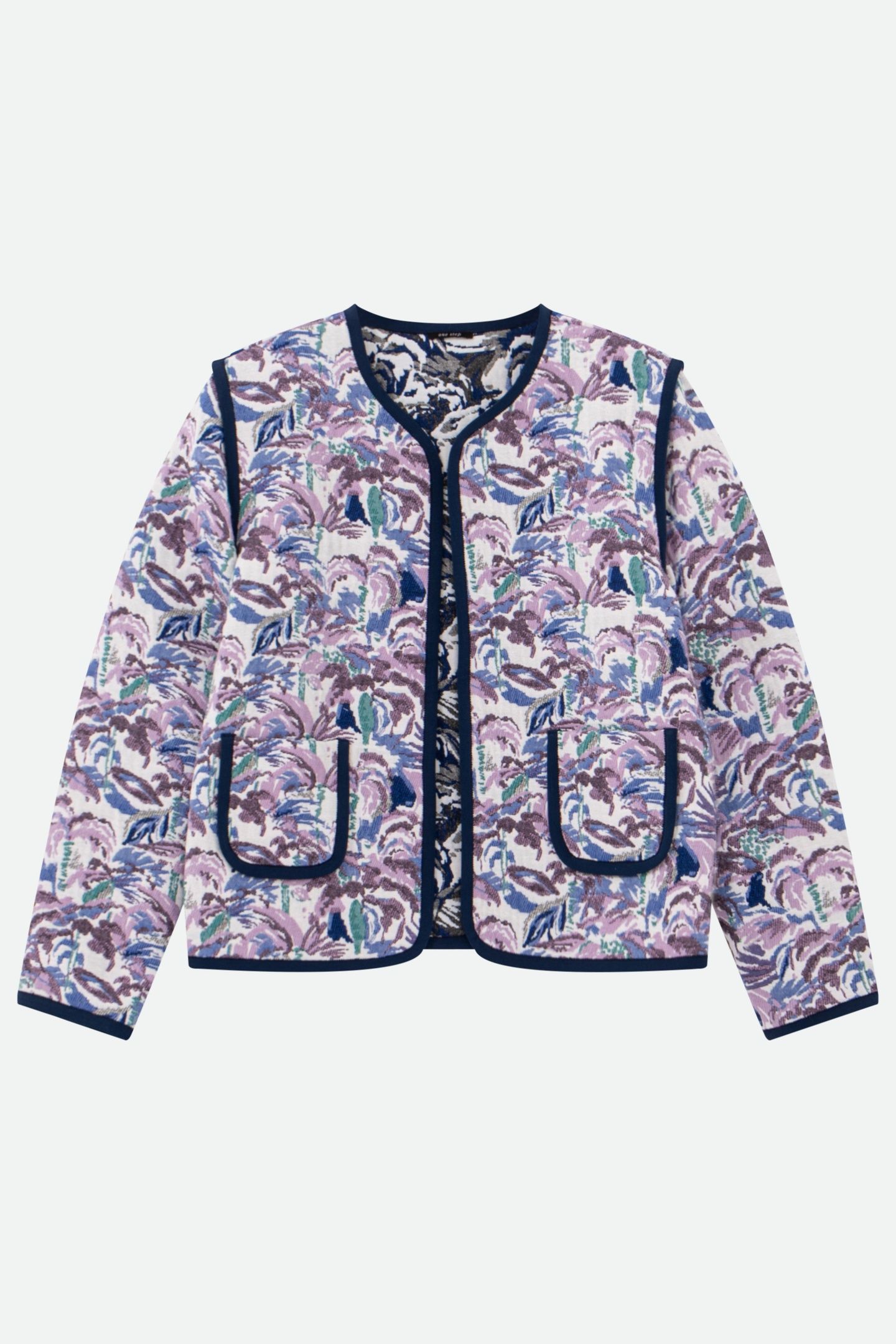 DORES - REVERSIBLE JACKET WITH ECRU JACQUARD WITH FOAM PATTE 2