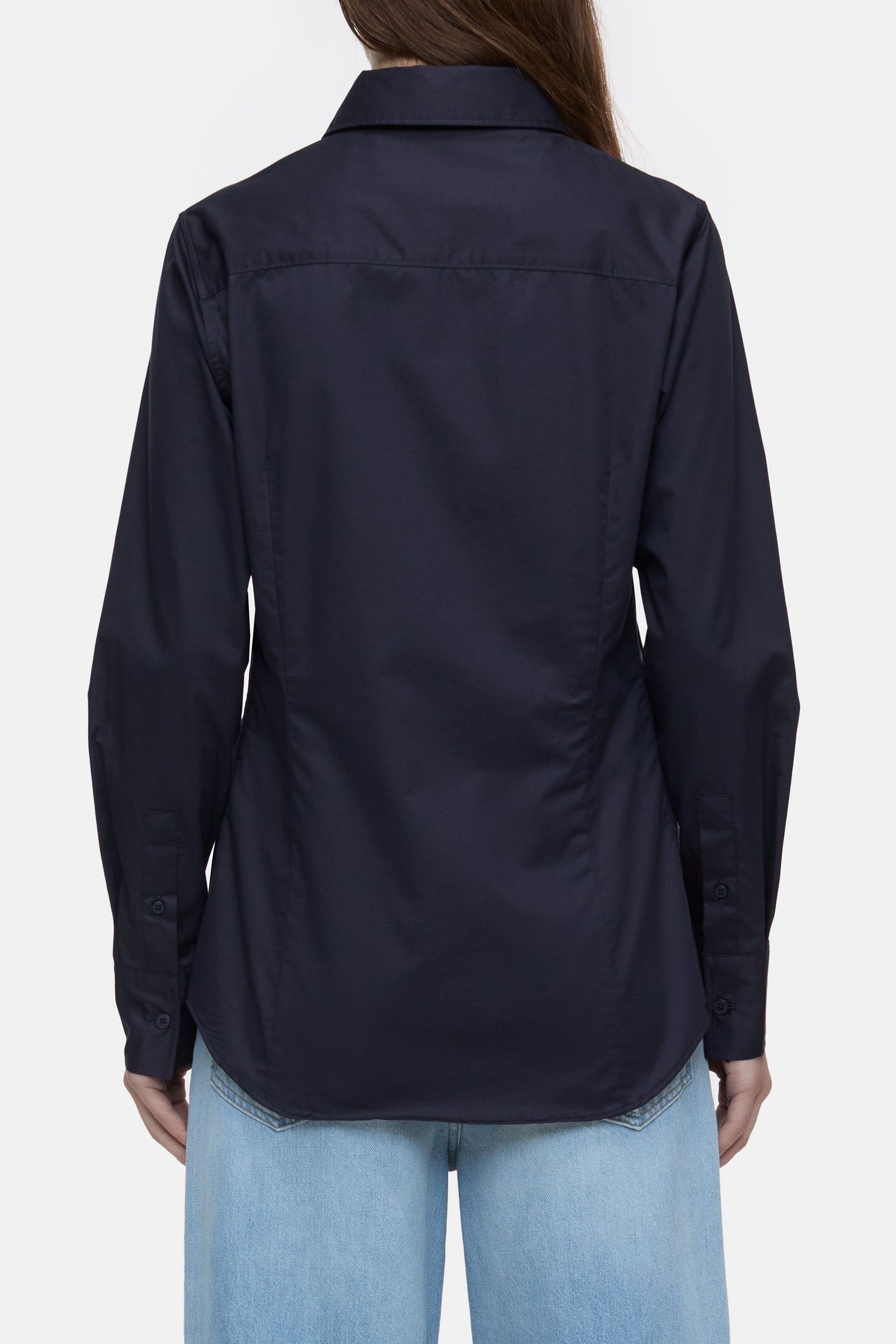 WAISTED SHIRT SHIRTS & BLOUSES DARK NIGHT 4