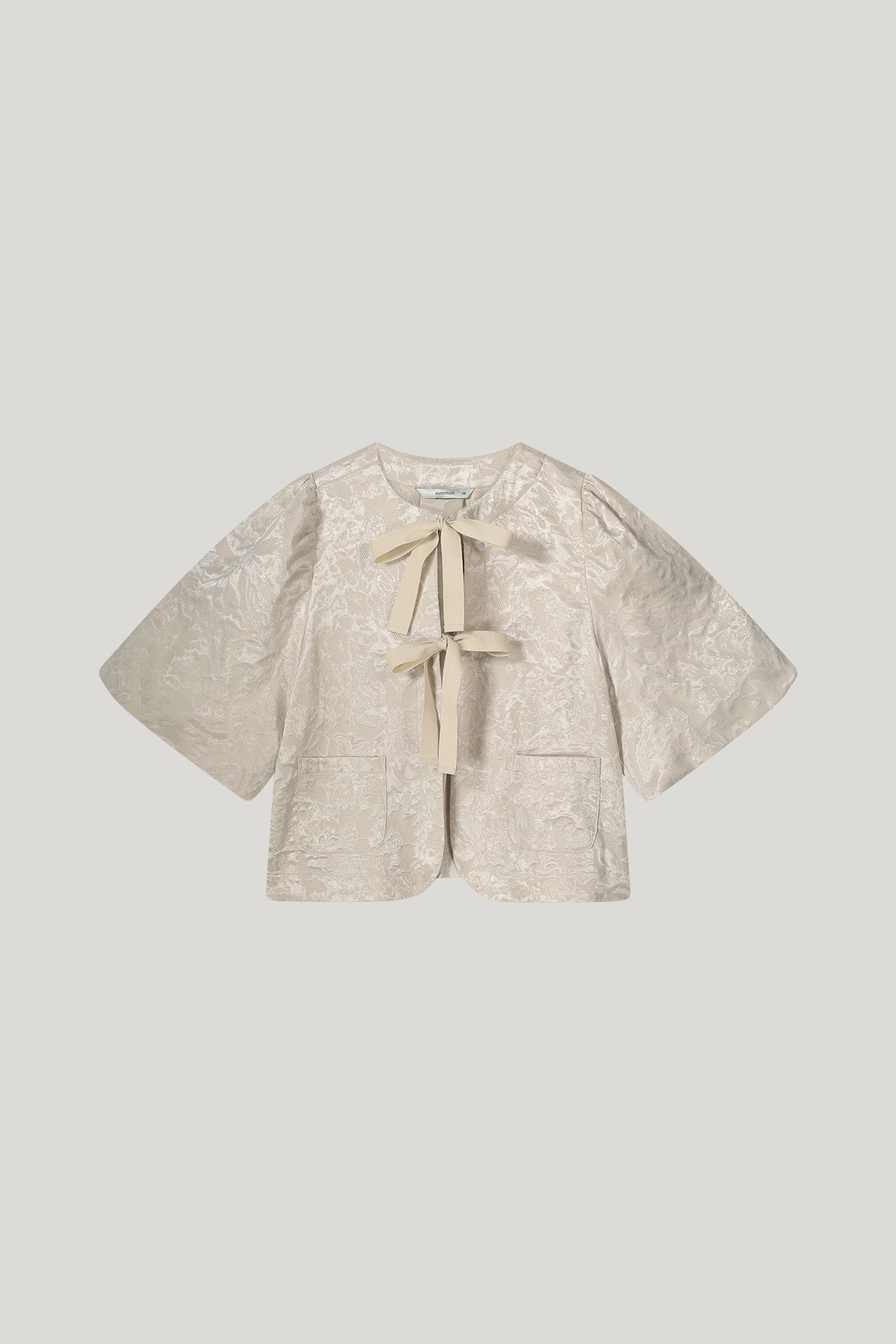 BLOUSE JACQUARD PEBBLE BEIGE 4