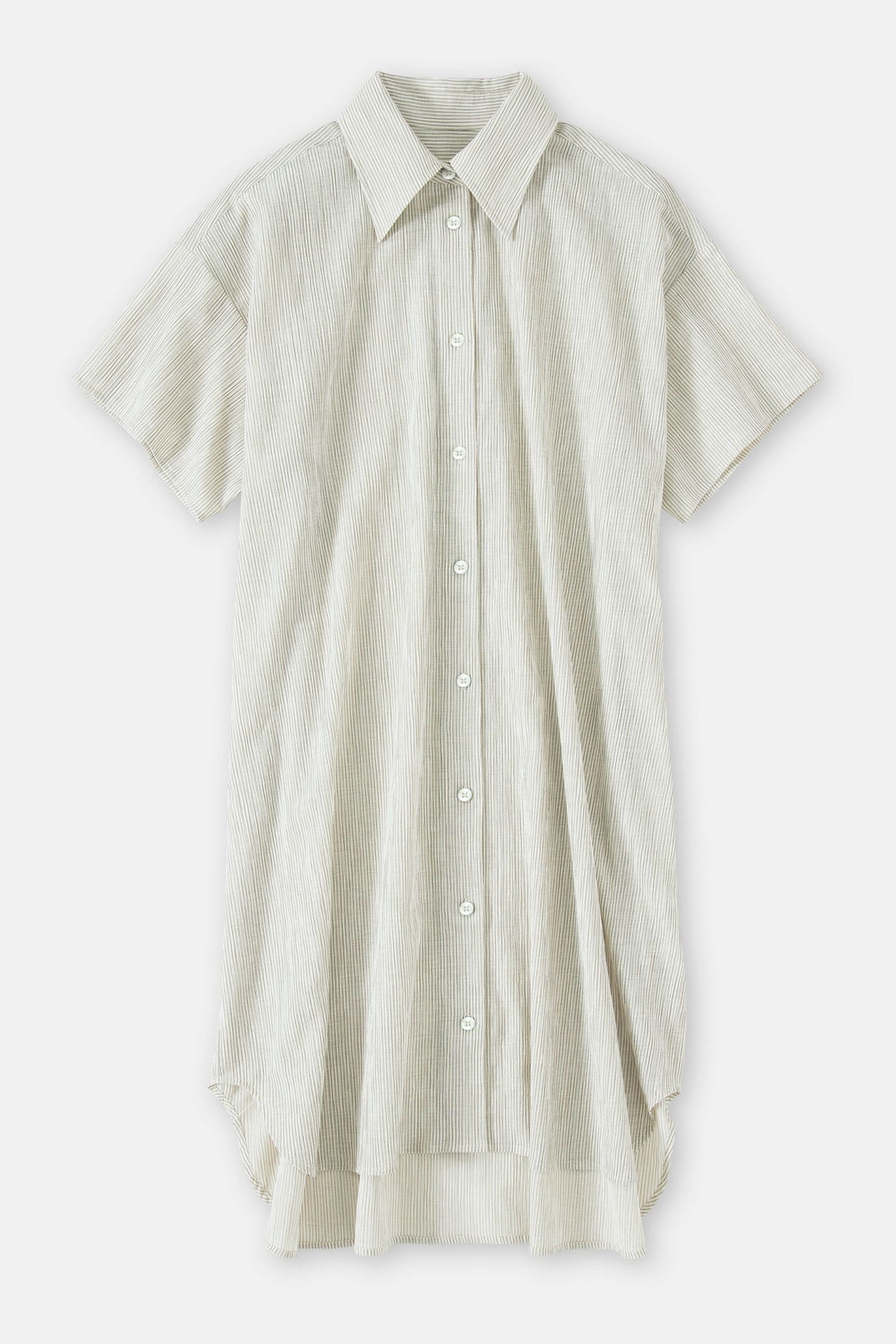 OVERSIZED SHIRT DRESS DRESSES IVORY 3