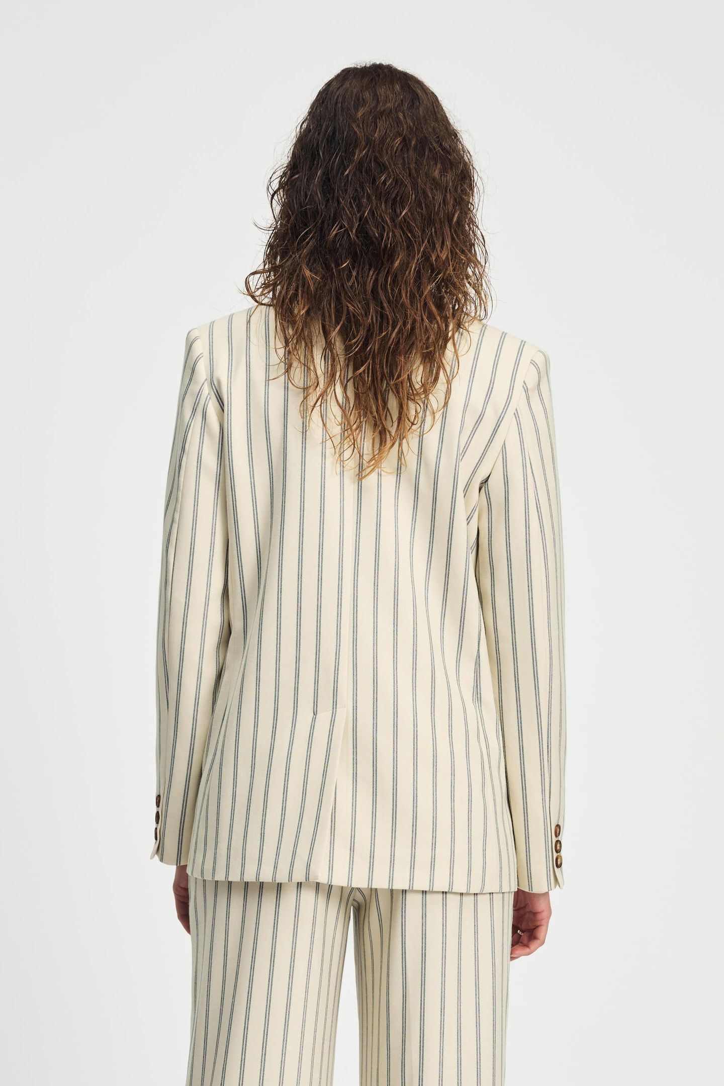 BLAZER - STRIPED CREAM BEIGE 5