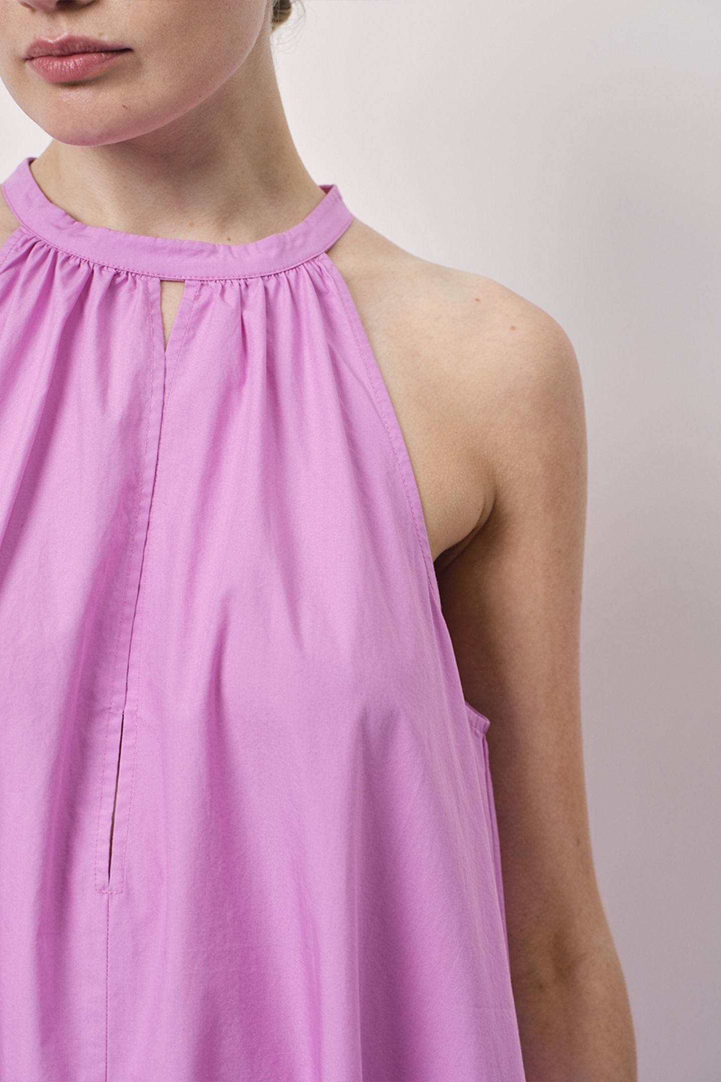 ISADORA MAXI HALTER DRESS HYPER BLUSH 4