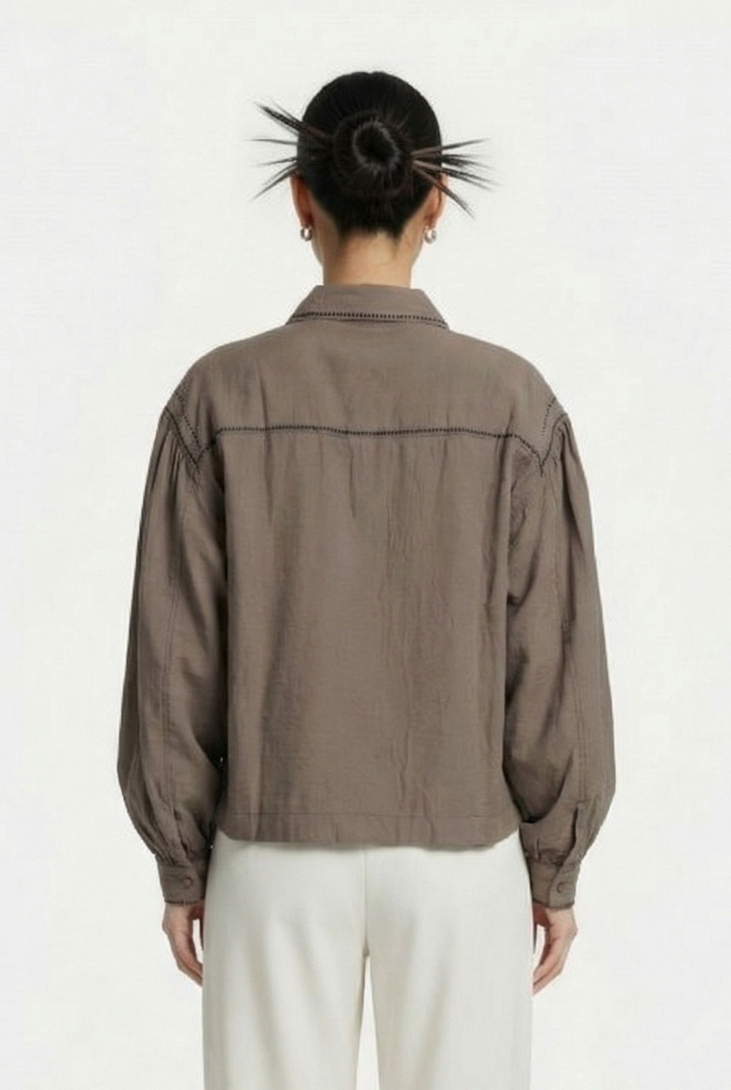 EVA BLOUSE KHAKI 2